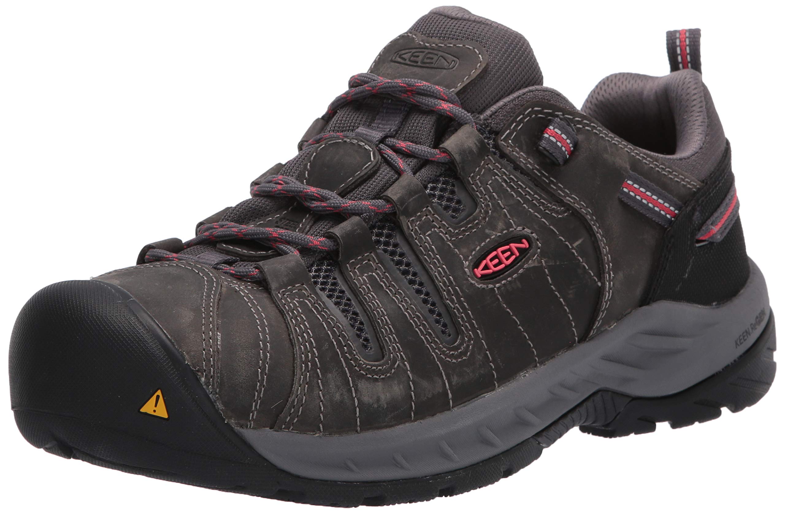 KEEN Utility Women's Flint 2 Low Height Leather Steel Toe Work Shoes - Comfortable & Durable Safety Shoes for Construction, Warehouse & Outdoor Work