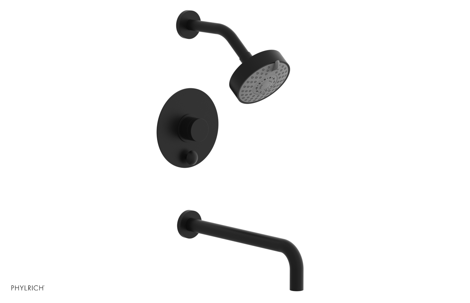 BASIC II 12 Pressure Balance Tub and Shower Faucet Set - 230 26 12 - Perfect for Bathroom Renovation & Modern Home Upgrade
