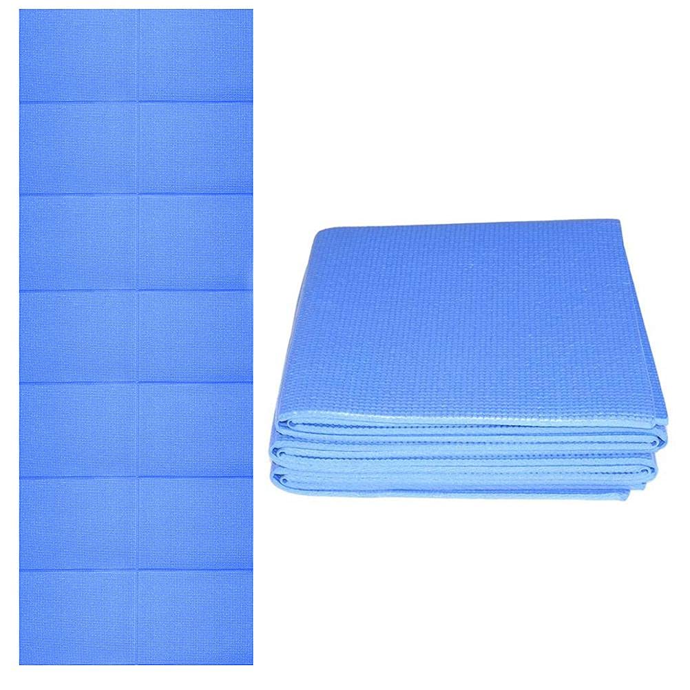 JAOCDOEN Foldable Thick Yoga Mat - Eco-Friendly Non-Slip PVC Exercise Mat for Men & Women - Perfect for Yoga, Pilates, Home Workouts & Travel