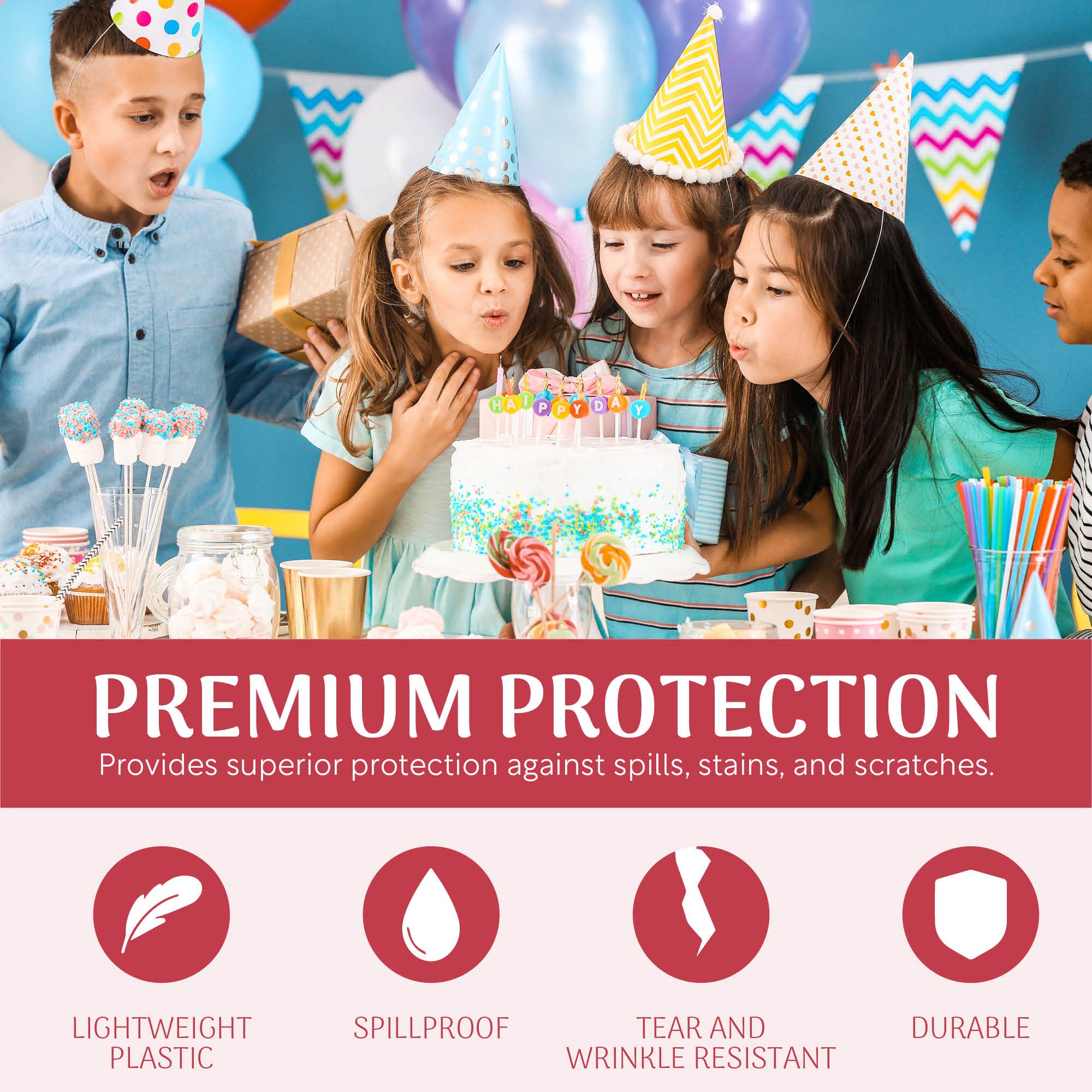 Grandipity Disposable Plastic Tablecloth Roll - 54