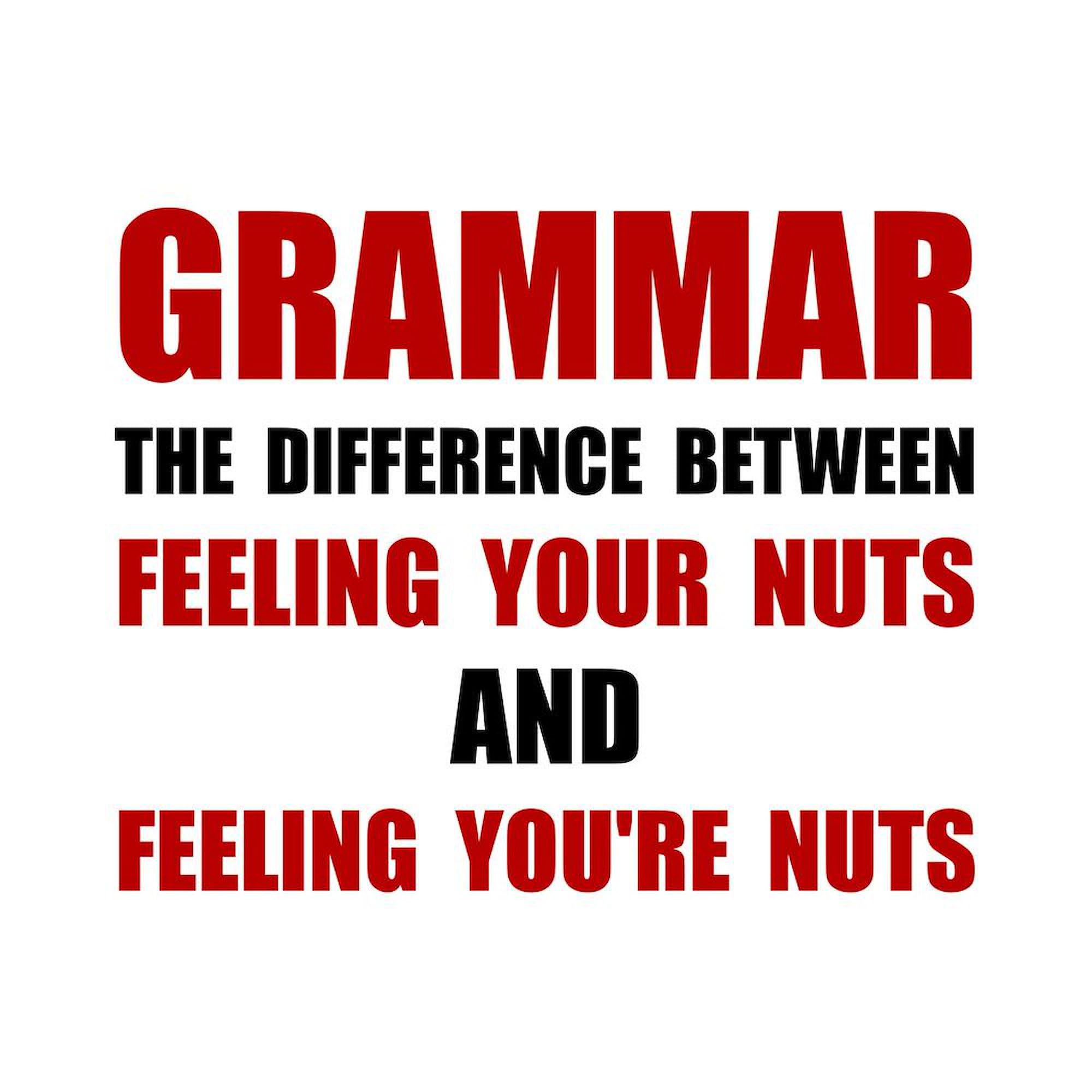 Grammar Nuts 11 oz Ceramic Coffee Mug (325ml) - Funny English Teacher Gift for Classroom, Office & Home Use - Perfect for Tea, Hot Chocolate & Morning Coffee