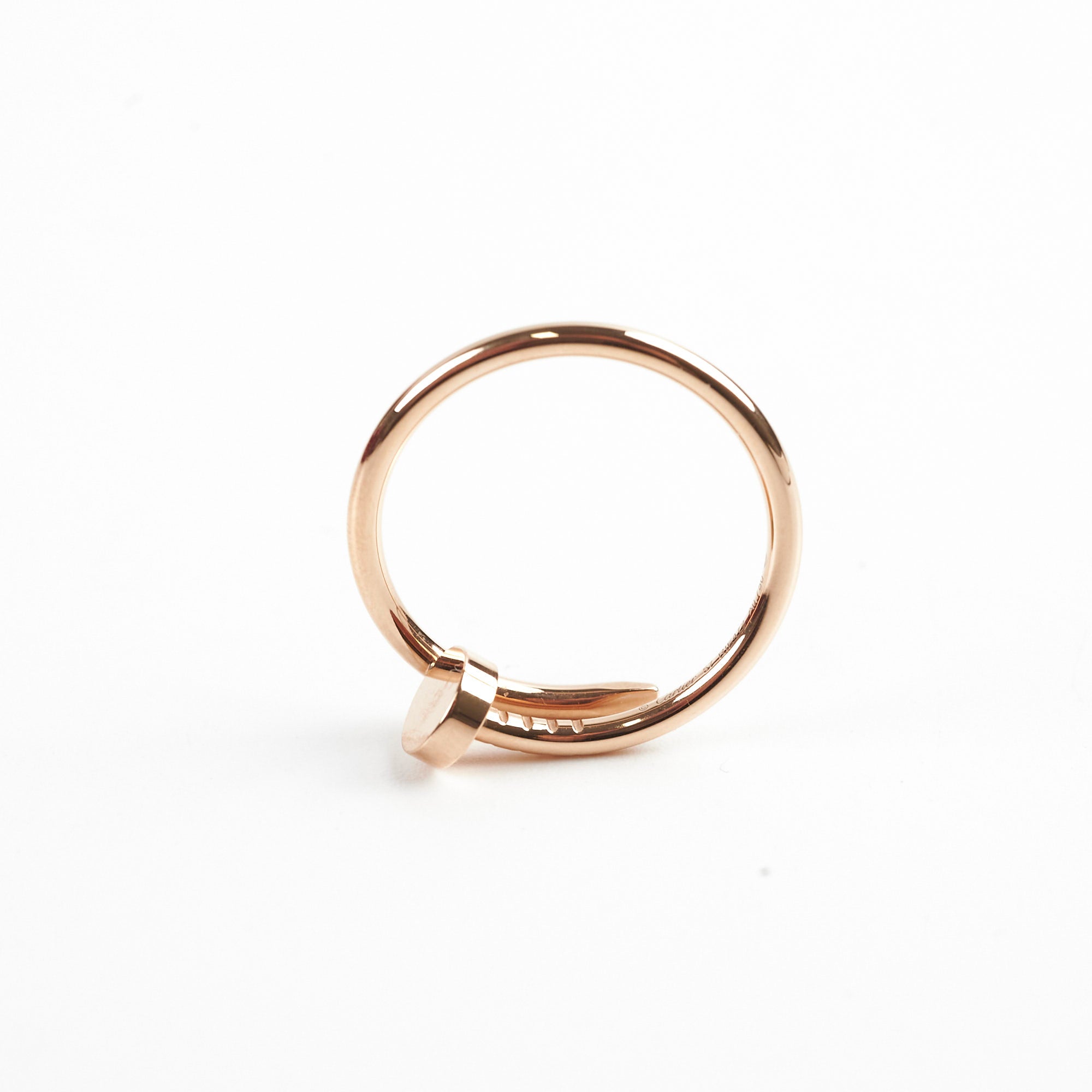 Cartier Small Model Juc Ring Size 57 - 18K Rose Gold Diamond Love Bracelet Jewelry for Women, Luxury Gift for Anniversary & Valentine's Day | Perfect for Romantic Occasions & Special Events