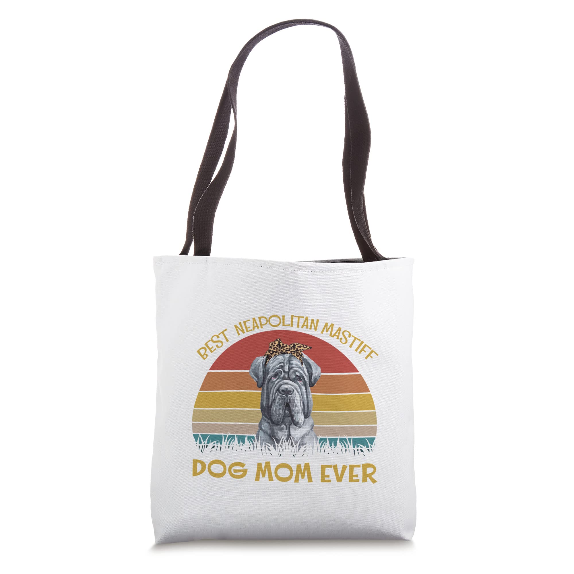 Best Neapolitan Mastiff Tote Bag for Dog Lovers - Cute Dog Mom Gift Idea - Durable Canvas Shopping Bag for Dog Walks, Groceries & Beach Outings