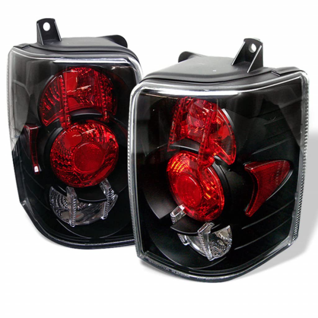 Spyder Euro Style Black Tail Lights Pair for 1993-1998 Jeep Grand Cherokee | 5005588 | Upgrade Your Ride for Night Driving & Enhanced Style