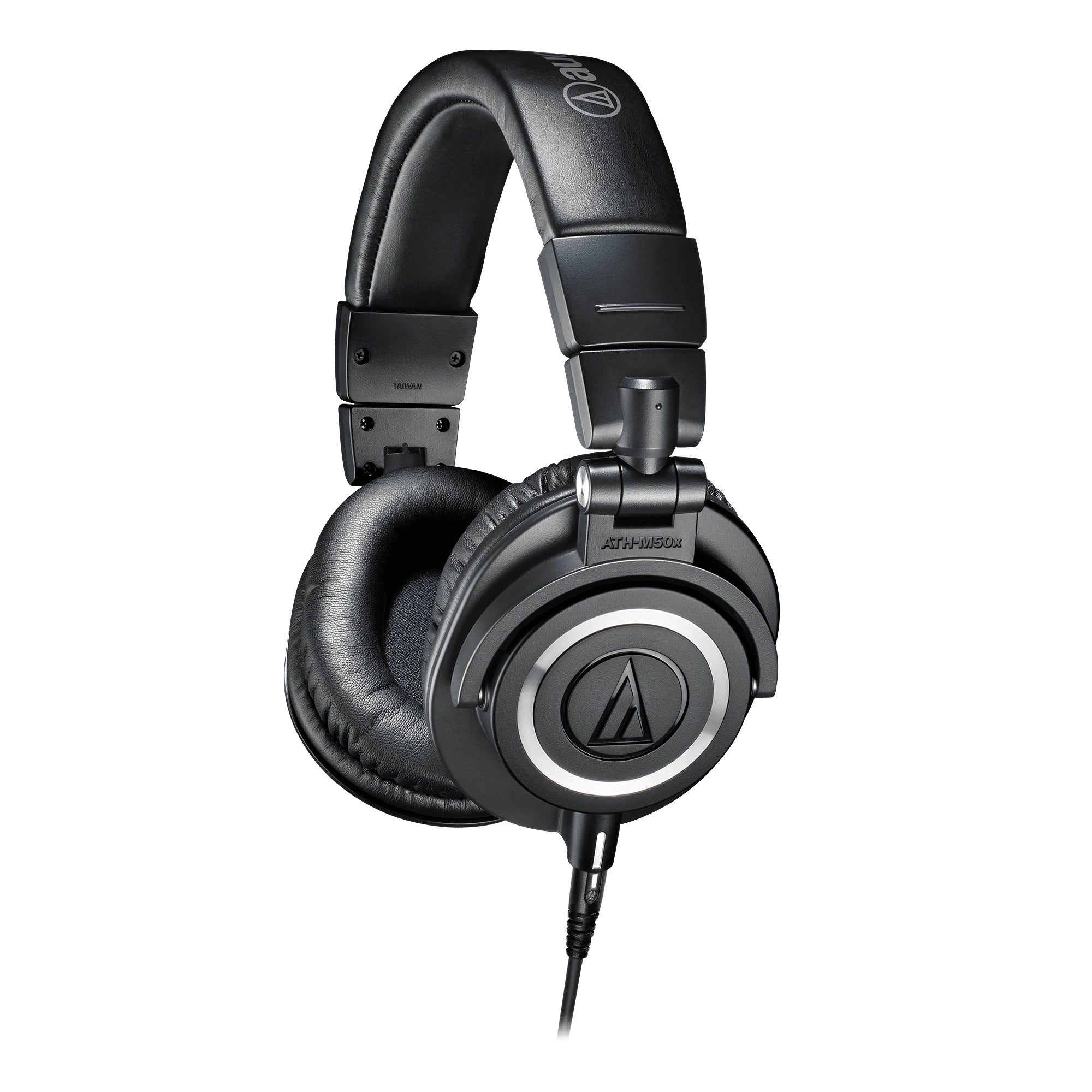 Audio Technica ATH-M50x Professional Studio Monitor Headphones - Black | High-Fidelity Sound for Music Production, DJing & Gaming | Closed-Back Over-Ear Design for Noise Isolation