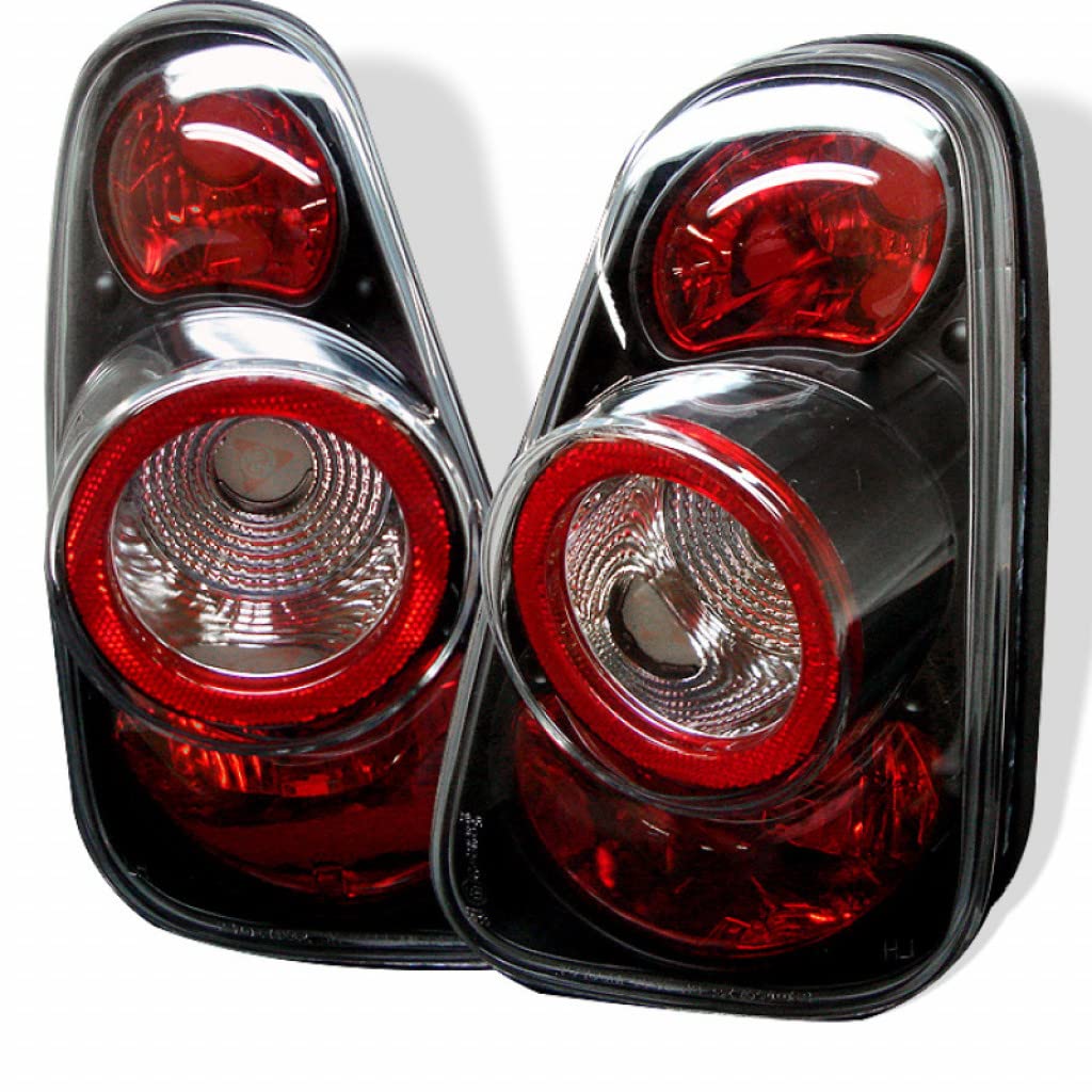Spyder Euro Style Black Tail Lights Pair for Mini Cooper 2002-2005 | Model 5006240 | Upgrade Rear Lights for Enhanced Visibility & Style