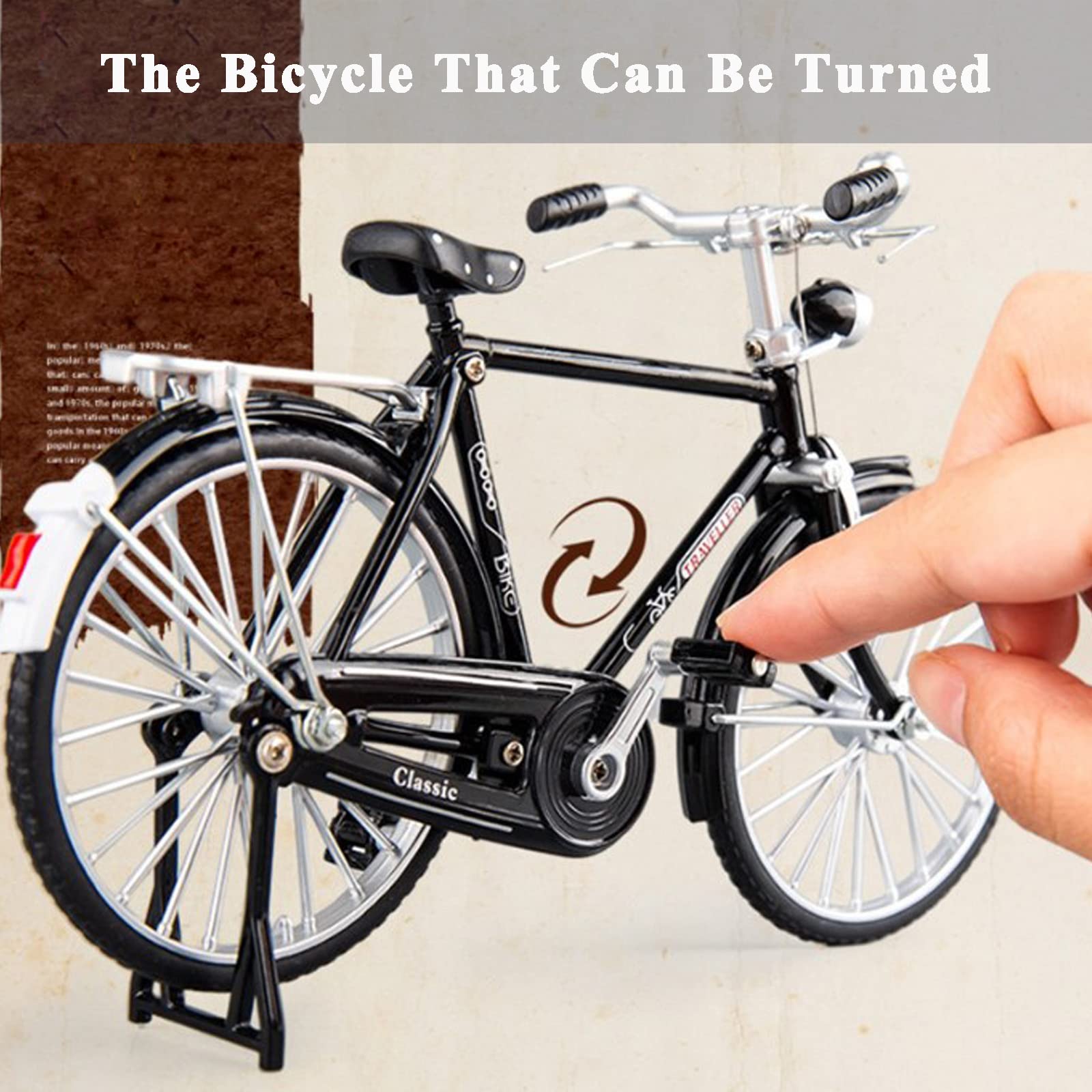 1:10 Scale DIY Alloy Bicycle Model Kit - Mini Retro Classic Bike for Collectors & Hobbyists | Perfect for Home Decoration, Gift Giving & Model Building Projects