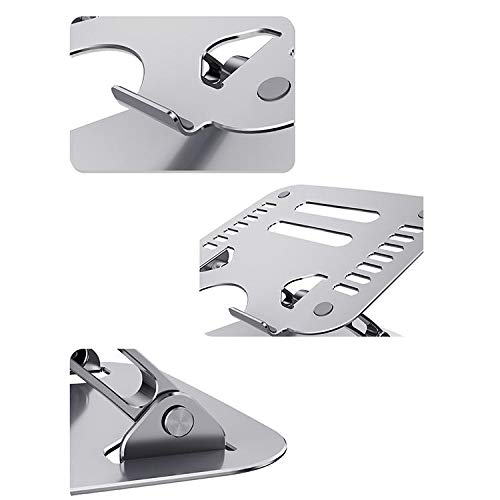 BoxWave Executive VersaView Laptop Stand - Adjustable Ergonomic Metal Stand for HP Pavilion x2 (10-n013dx) - Silver | Perfect for Office, Home & Travel Use