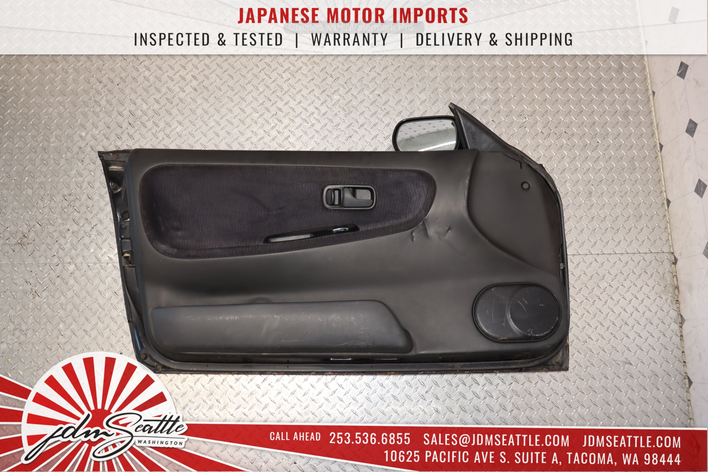 JDM RHD Nissan S13 180SX Complete Doors with Interior Panels, Side Mirrors & Switches - Perfect for Restoration & Drift Builds
