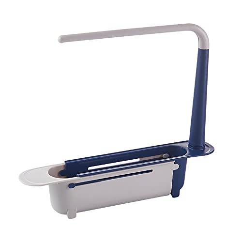 Under Sink Organizer & Storage Shelf - Expandable Cabinet Organizer for Kitchen Sink, Soap & Sponge Holder, Drain Rack - Perfect for Small Space Organization & Kitchen Accessories Storage