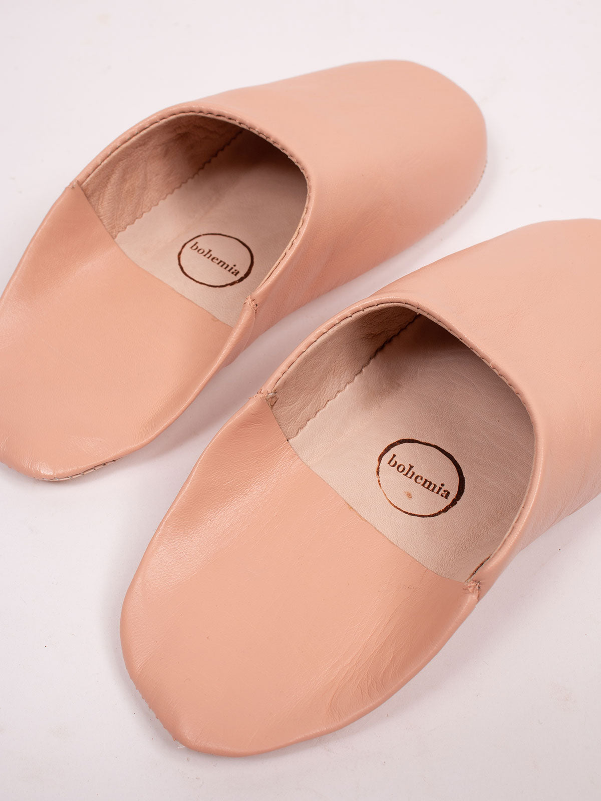 Moroccan Babouche Slippers for Women - Soft Ballet Pink Leather House Shoes | Comfortable & Stylish for Home, Lounge & Indoor Wear