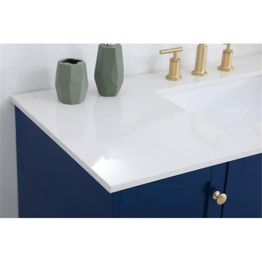 48 Inch Single Bathroom Vanity Cabinet with Sink - Elegant Blue Modern Bathroom Storage for Small Spaces | Perfect for Master Bath, Guest Bath & Apartment Renovations
