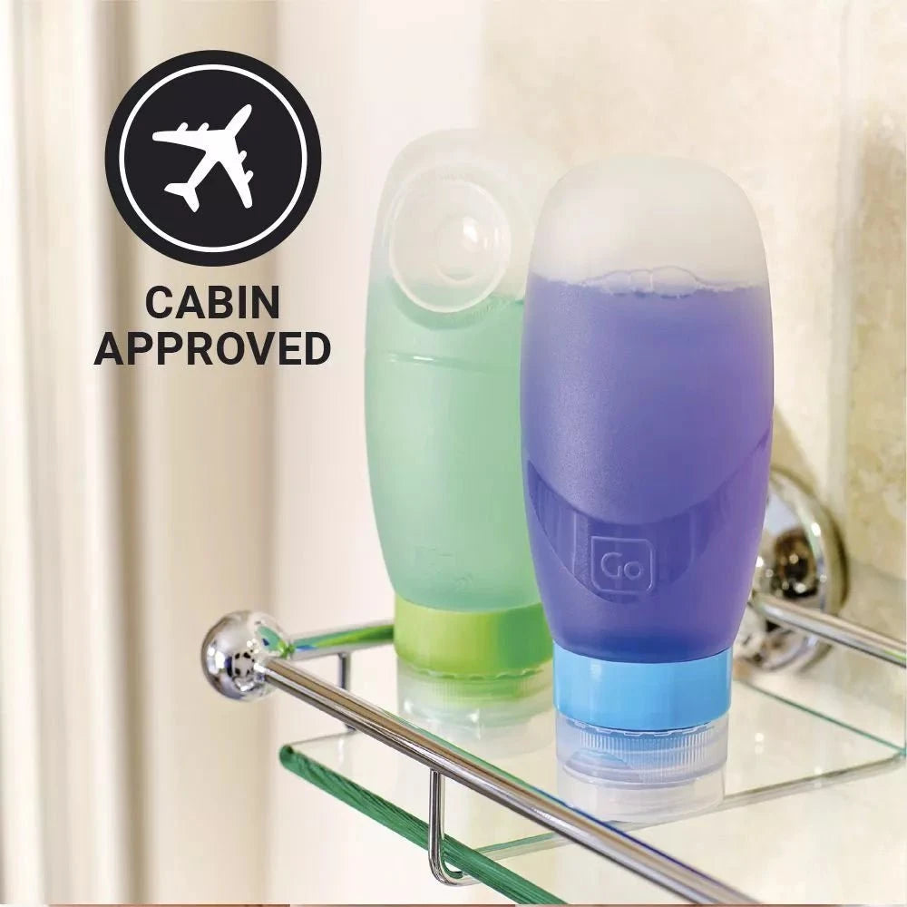 Go Travel Squeezy Bottles - Leak-Proof Portable Water Bottles for Gym, Hiking & Travel | BPA-Free Collapsible Sports Bottle for Outdoor Activities
