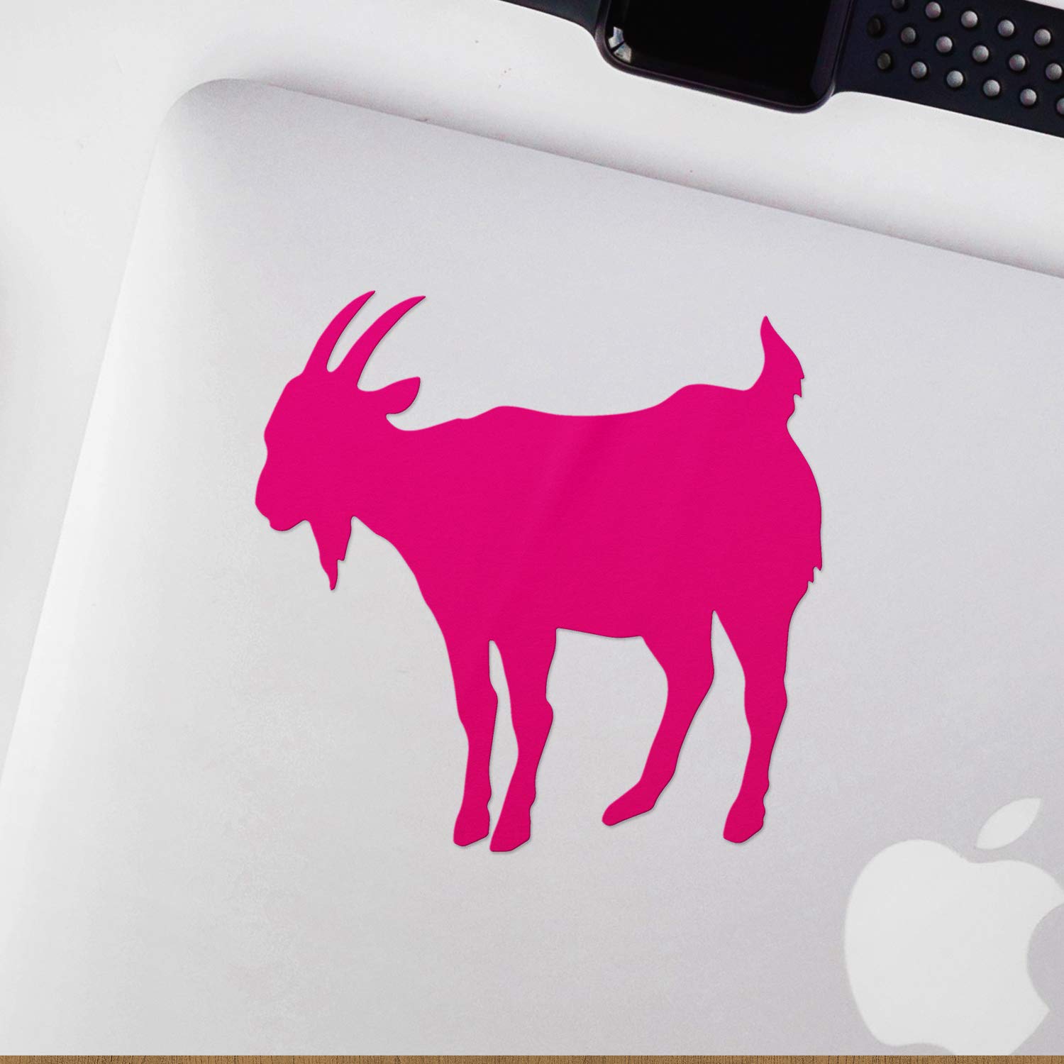 Premium Waterproof Vinyl Decal Stickers - Cute Pink Goat Animal Design (Set of 2) for Laptop, Phone, Helmet, Car Window, Bumper, Mug, Cup, Door & Wall Decoration - Perfect for DIY Home Decor, Office Accessories & Gift Giving