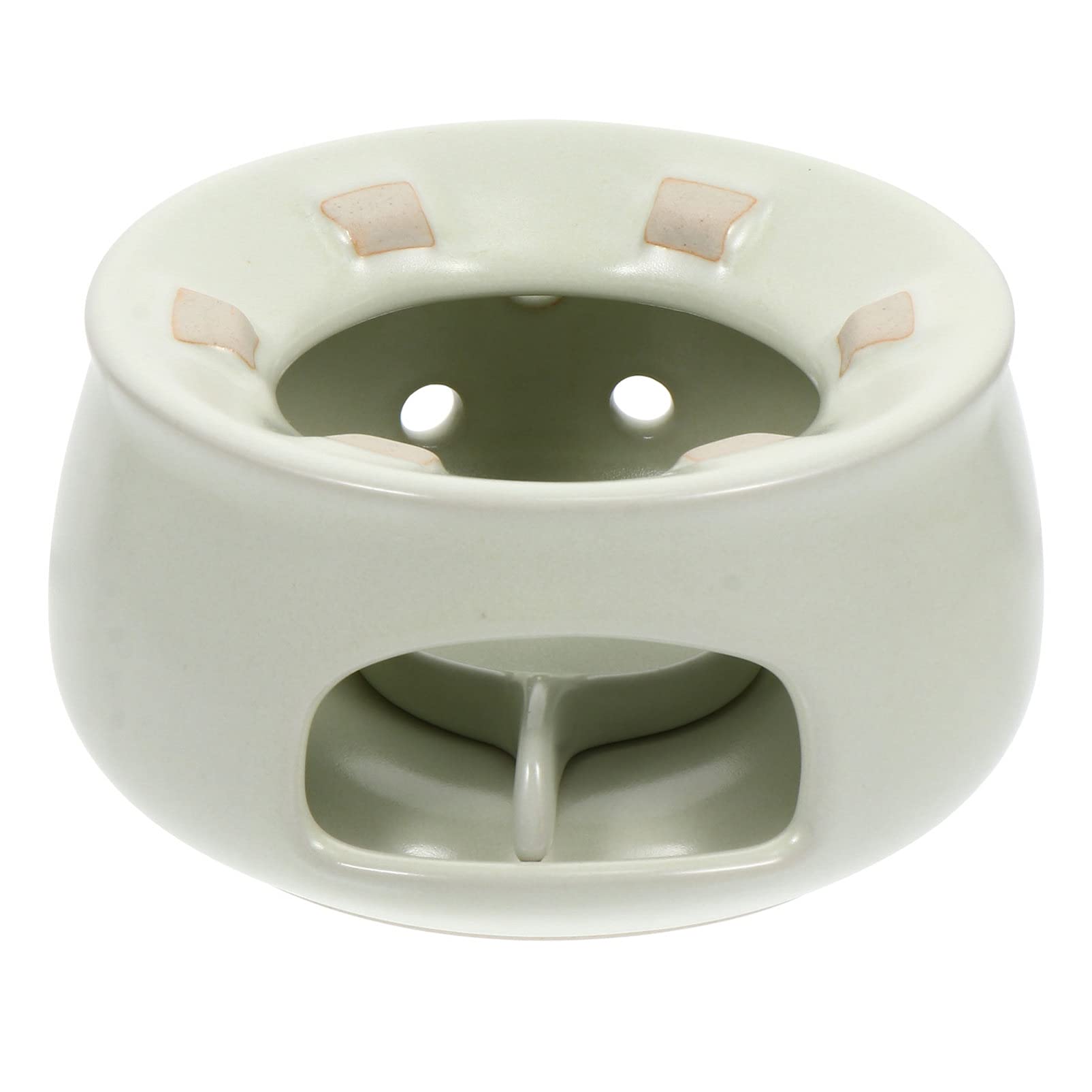 Hemoton Ceramic Tea Warmer Mug - Portable Fuel Oil Cup Warmer for Coffee, Hot Chocolate & Beverages - Perfect for Office, Home & Outdoor Use
