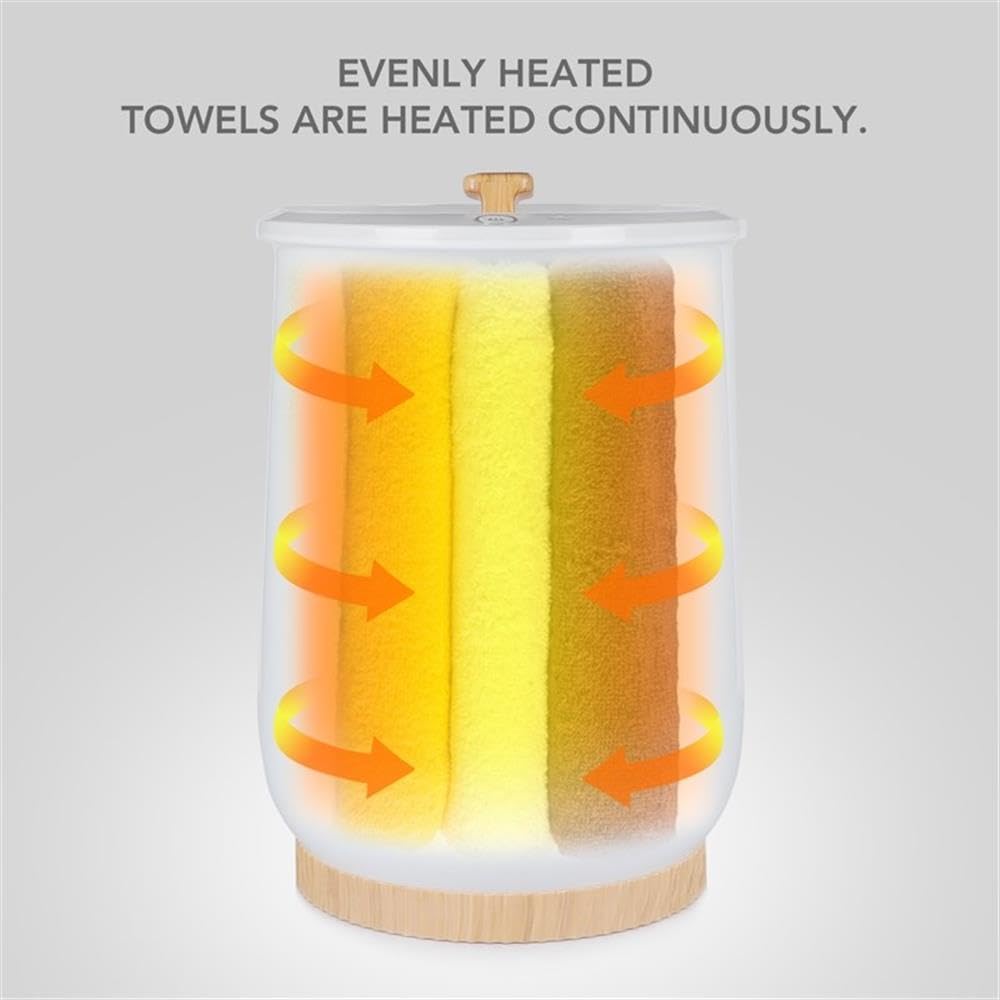 Premium White Electric Towel Warmer - Fast Heating Bathroom Luxury for Spa, Hotel & Home Use