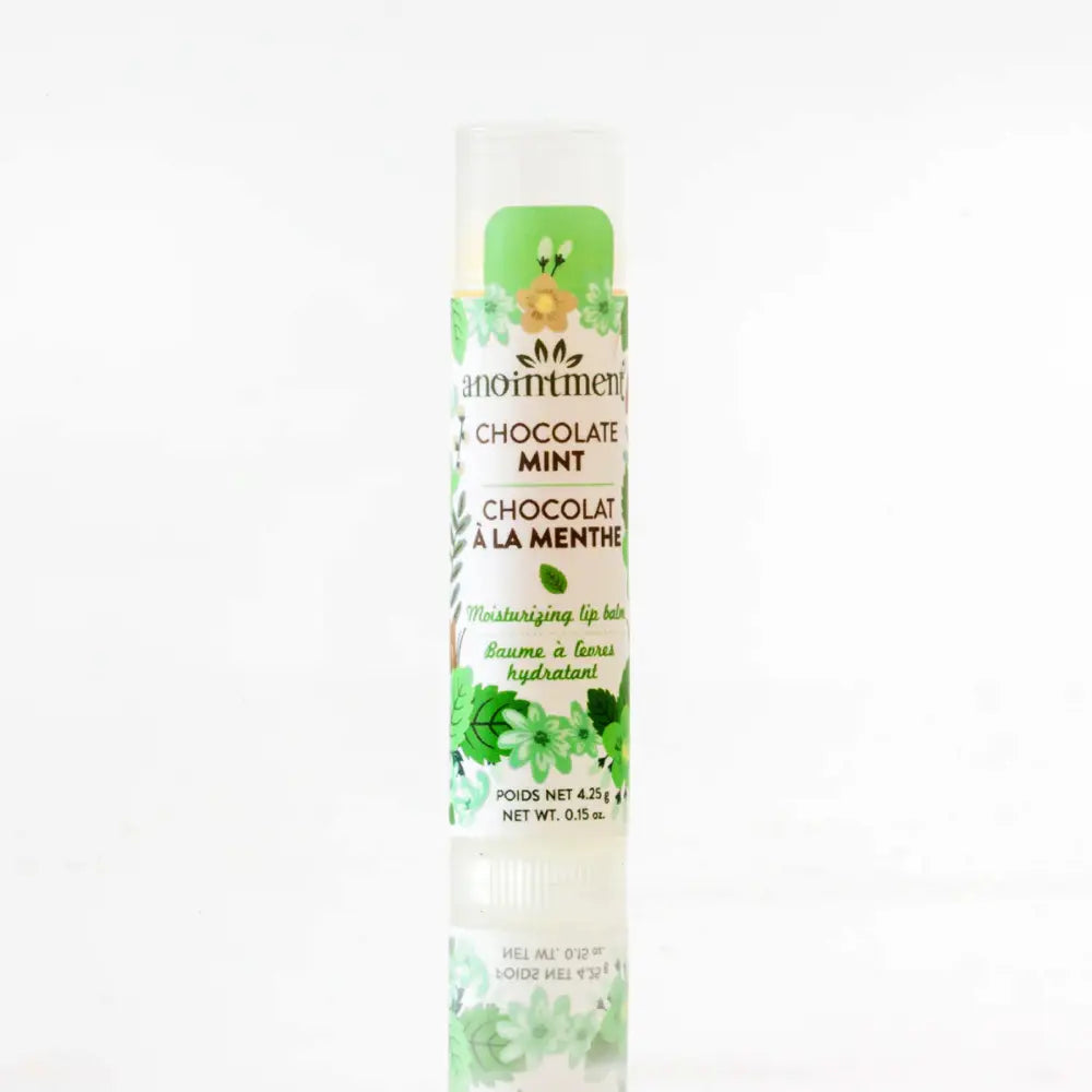 Anointment Lip Balm Chocolate Mint - Moisturizing & Nourishing Lip Care for Dry, Chapped Lips - Perfect for Winter Skincare & Daily Hydration
