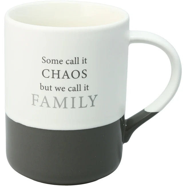 Funny Family Chaos Coffee Mug - Perfect Gift for Parents & Couples - Enjoy Your Morning Coffee with Humor