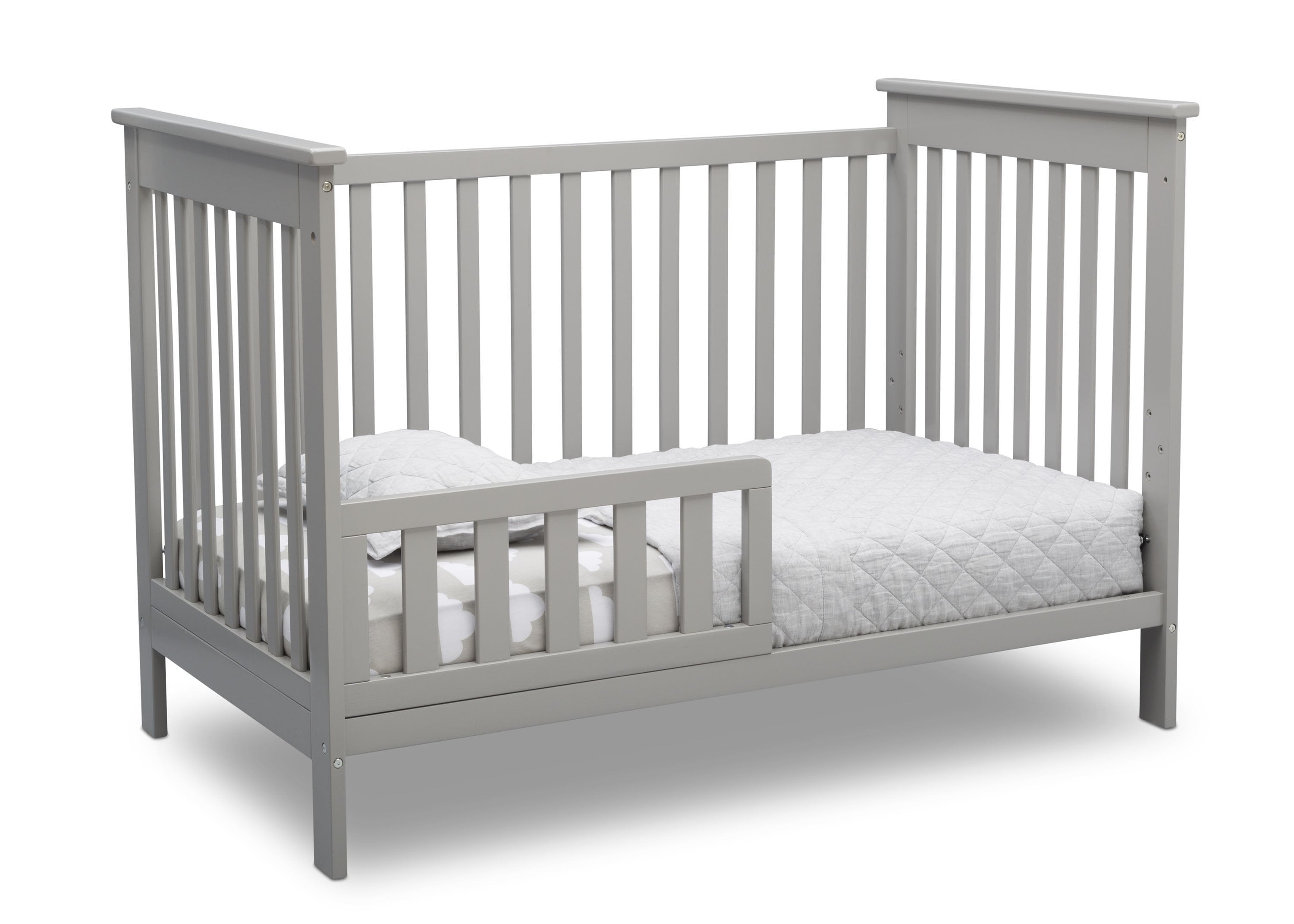 Adley 3-in-1 Convertible Baby Crib - Toddler Bed & Daybed - Safe Nursery Furniture for Newborns & Kids - Perfect for Bedrooms, Daycare & Guest Rooms