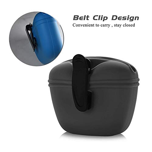 **Silicone Dog Treat Pouch - Waist Clip-On Feeder Bag for Puppy & Dog Training - Durable Pet Accessories for Small & Large Dogs - Perfect for Outdoor Walks, Hiking & Obedience Classes**