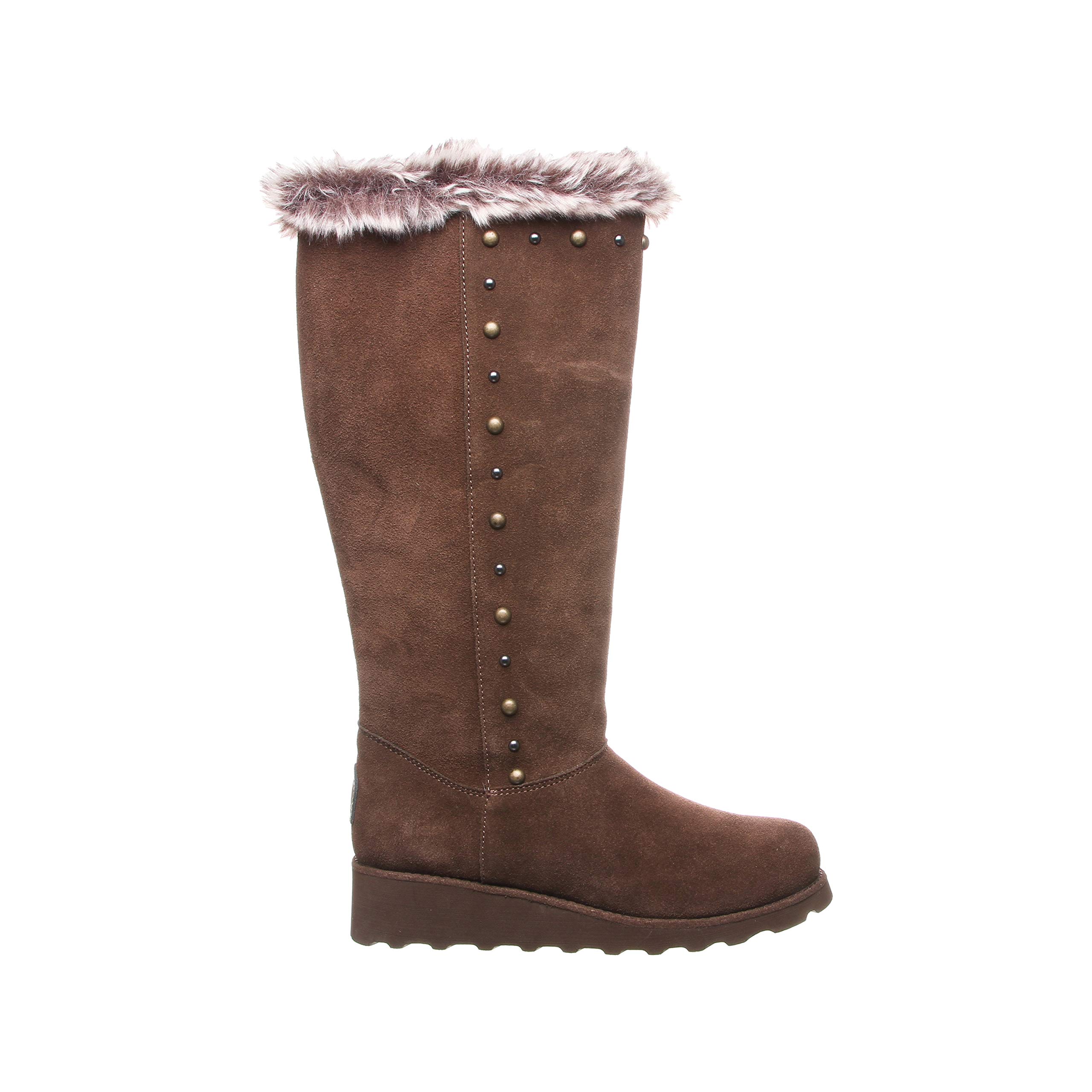 BEARPAW Women's Dorothy Slip-On Winter Boots - Classic Suede, Multiple Colors | Cozy & Comfortable for Snow, Casual Outings & Cold Weather Wear