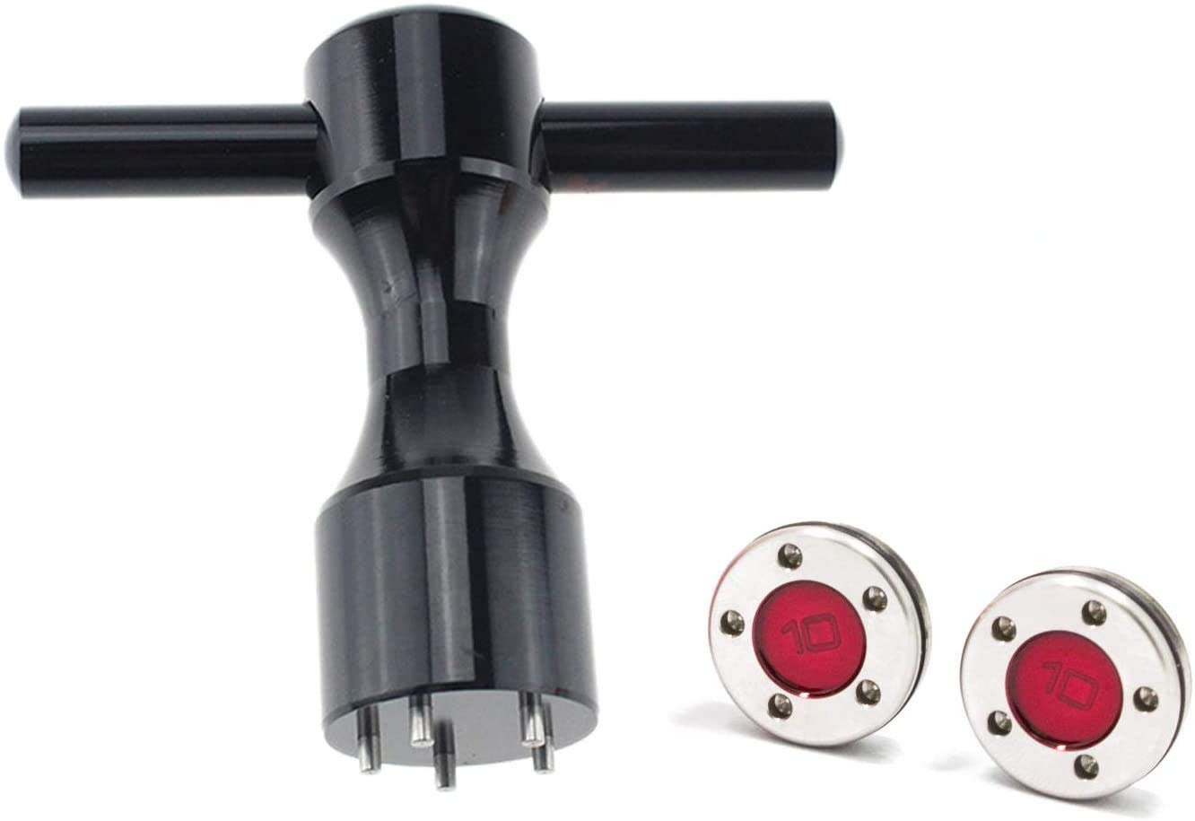 HISTAR 2Pcs Golf Club Weight Kit - Red Custom Weights with Black Wrench Tool for Titleist Scotty Cameron Putters | Improve Swing Balance & Performance | Perfect for Golf Course Practice & Professional Tournaments