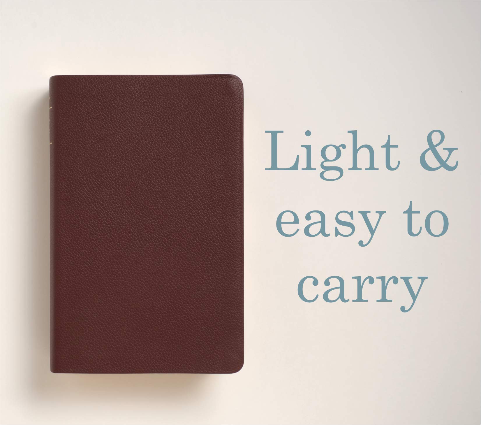 KJV Giant Print Bible - Genuine Leather, Burgundy | Red Letter Edition for Easy Reading & Worship
