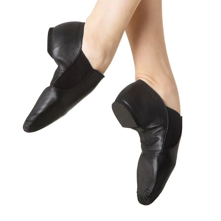 Bloch Girls' Black Leather Elasta Jazz Booties - Comfortable Dance Shoes for Ballet, Jazz & Performance - Perfect for Dance Classes, Recitals & Stage Shows
