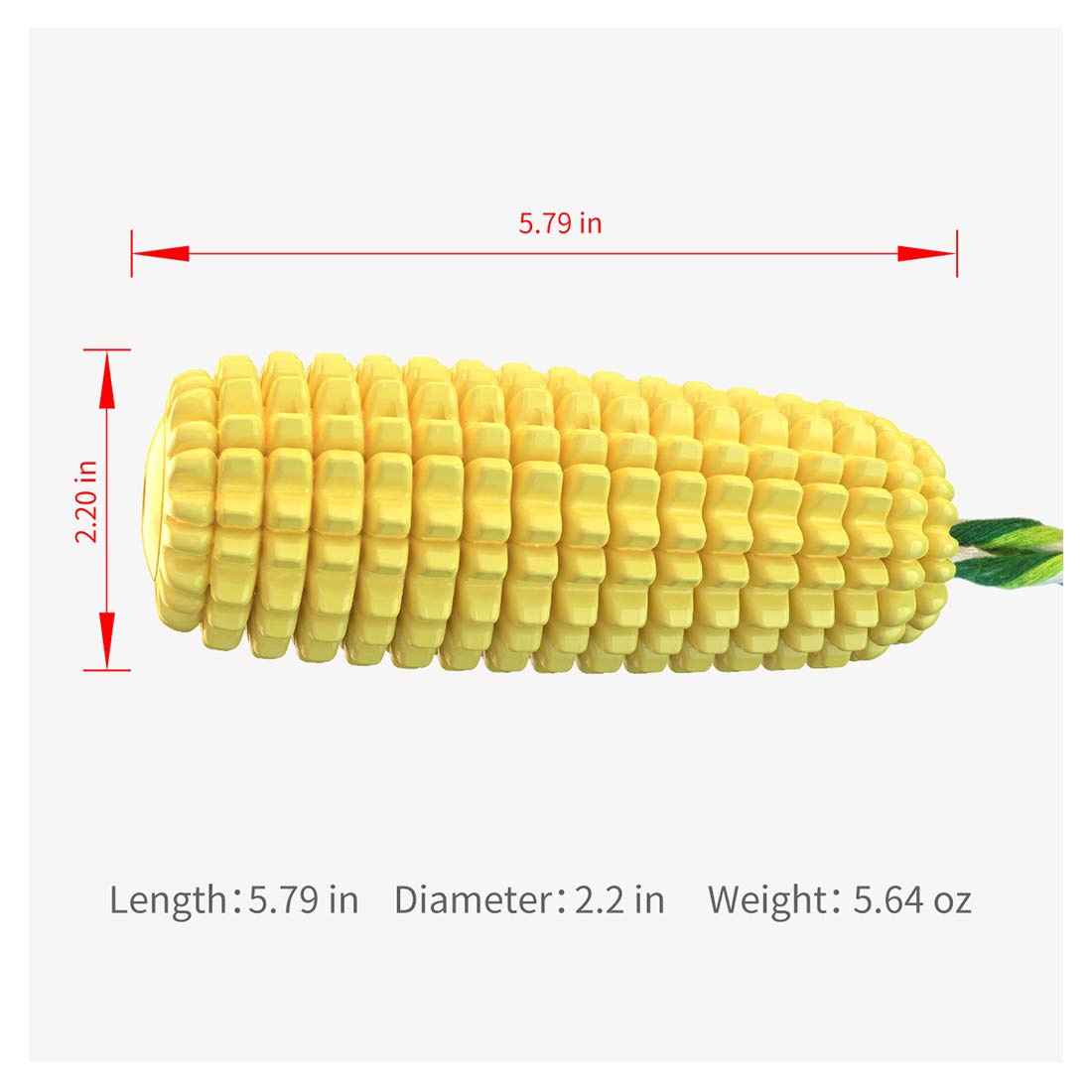 Durable Squeaky Dog Chew Toys for Teeth Cleaning - Interactive Corn-Shaped Yellow Puppy Toy for Medium & Small Dogs | Perfect for Playtime, Training & Birthday Gifts