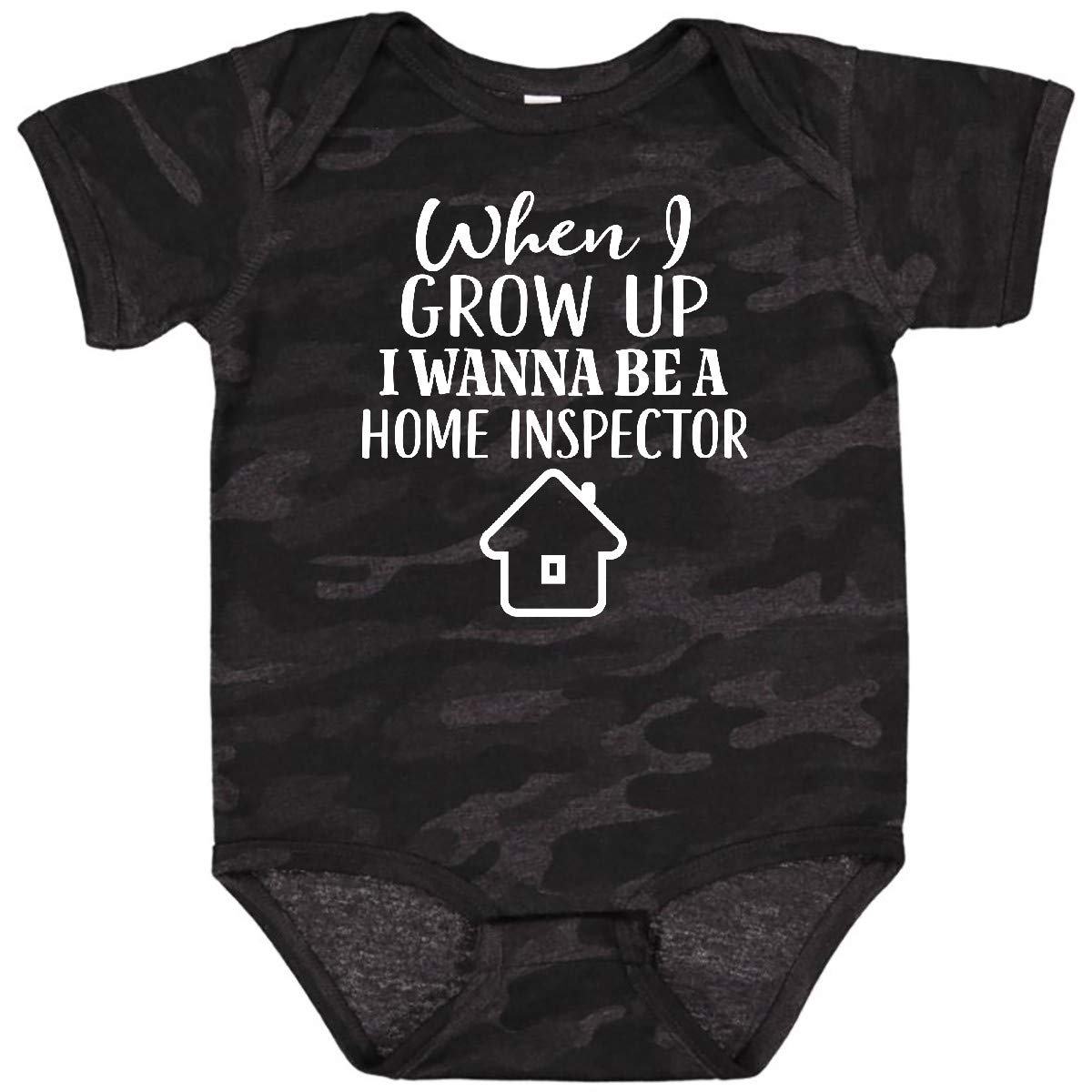 Inktastic Home Inspector Future Job Baby Bodysuit - Funny Career-Themed Infant Onesie for Future Inspectors & Construction Lovers - Perfect for Newborns, Baby Showers & Work-Themed Family Photos