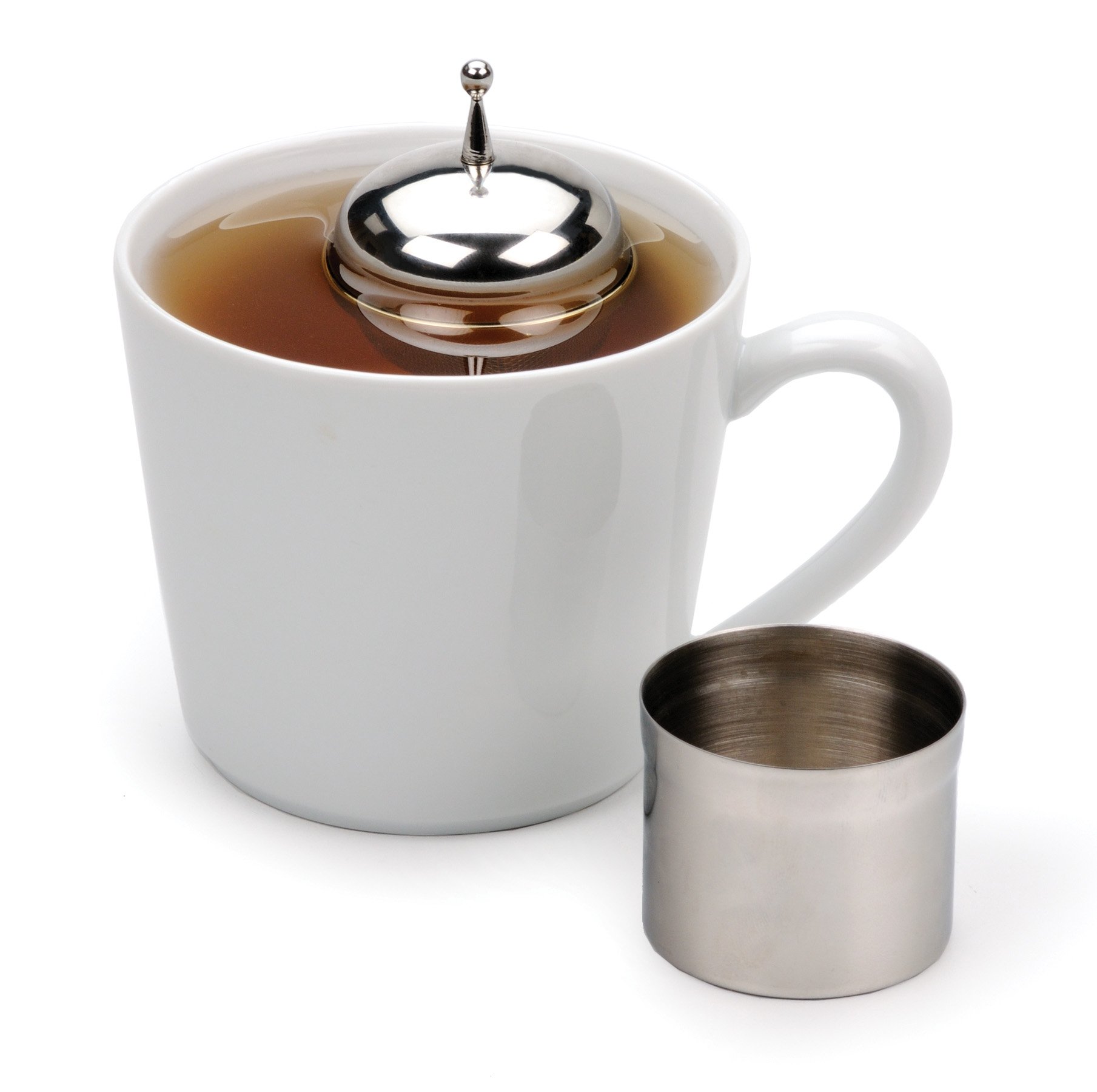 Premium Stainless Steel Tea Infuser - Large Mesh Floating Tea Ball with 0.5-Cup Capacity | Dishwasher Safe Tea Accessories | Perfect for Loose Leaf Tea Brewing at Home, Office or Travel