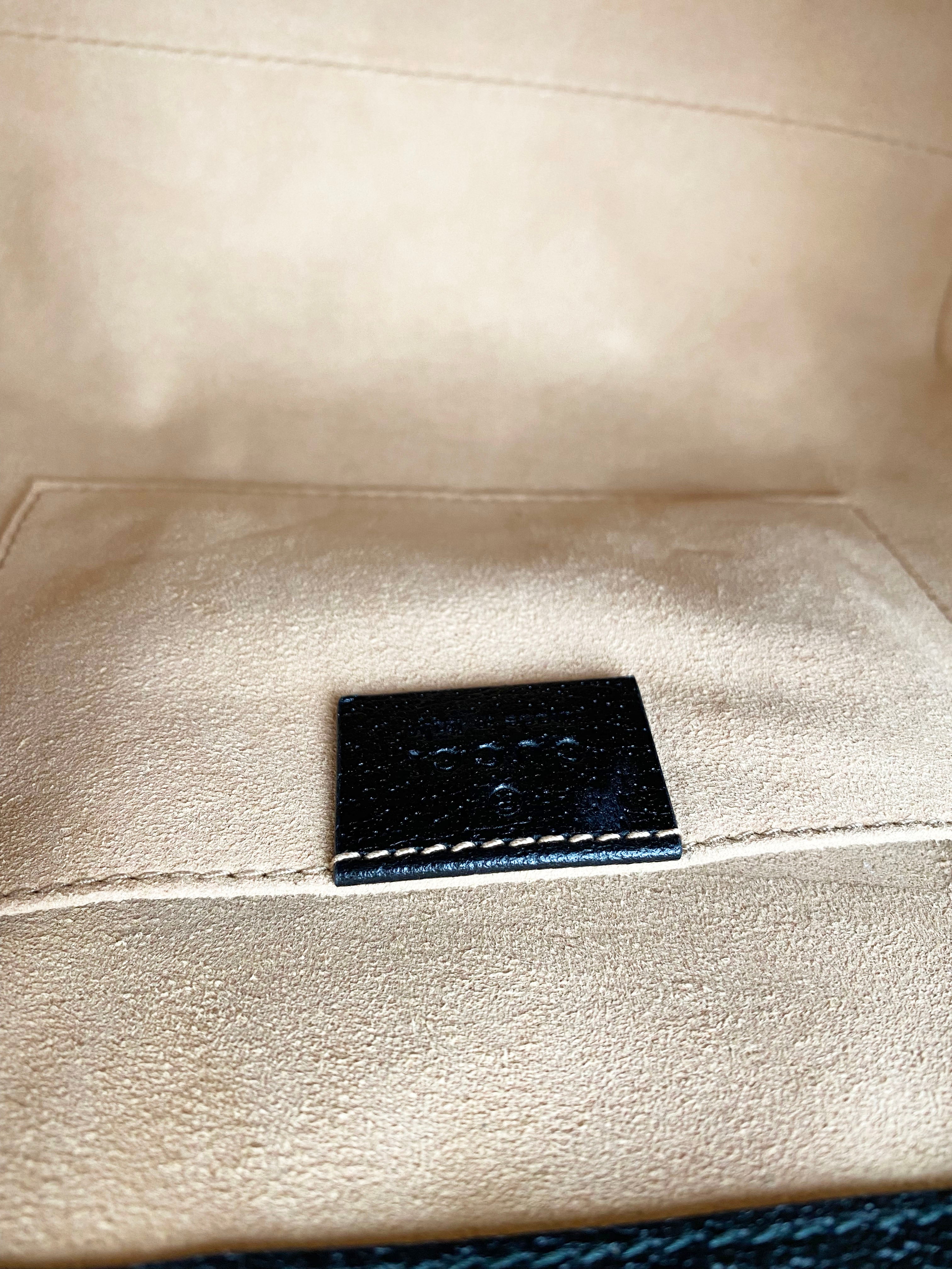Gucci Small Black Ophidia Tote Bag for Women - Luxury Designer Handbag for Work, Travel & Everyday Use