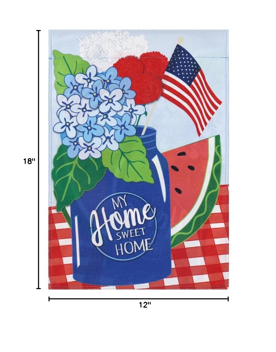 Patriotic Garden Flag 12x18 - Double Sided Home Decor for Yard & Porch