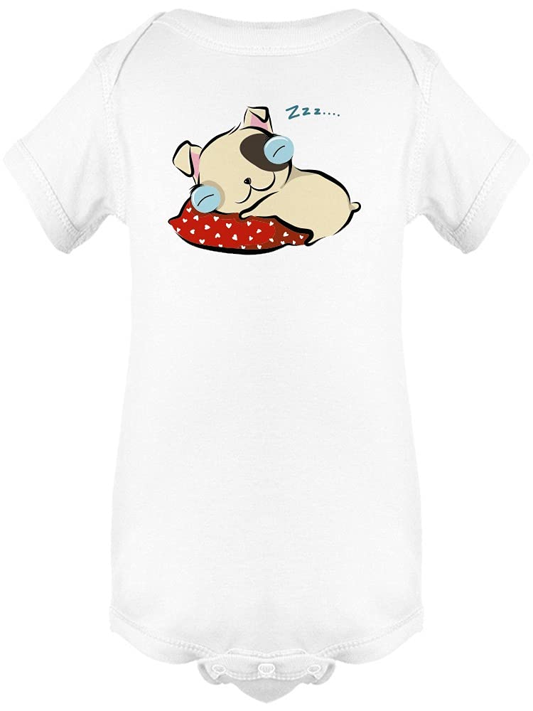 Adorable Bulldog Sleeping Bodysuit for Babies - Soft & Comfortable Infant Onesie - Perfect for Nursery, Playtime & Photo Shoots