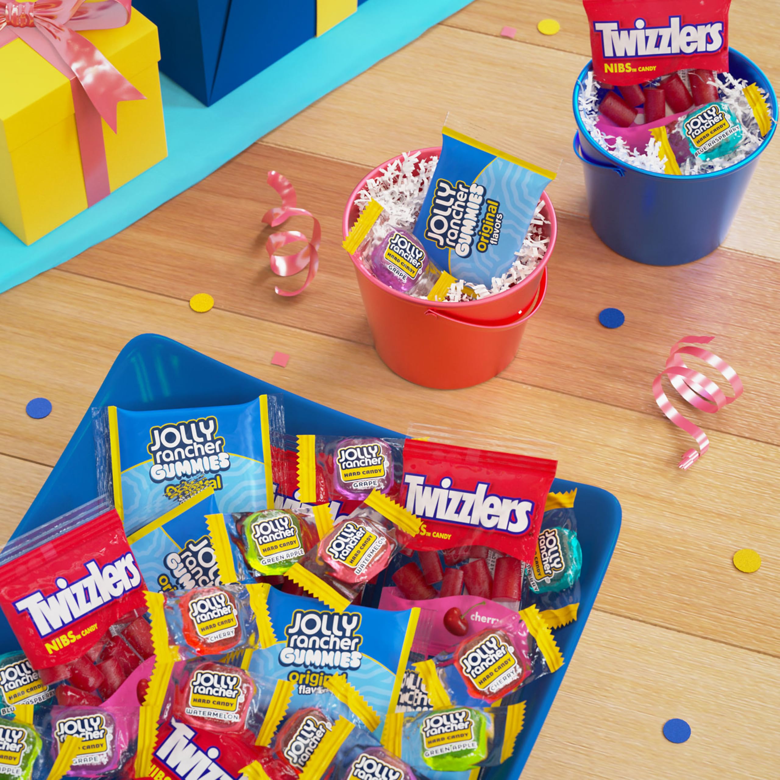 JOLLY RANCHER & TWIZZLERS Assorted Fruit Flavored Candy Party Pack - 43.03 oz Bulk Bag | Perfect for Halloween, Birthday Parties, Movie Nights & Office Treats