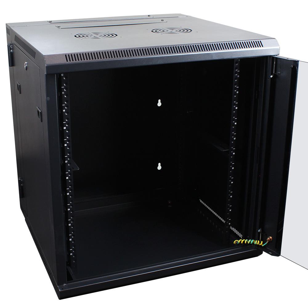 Blastking MR 12WDP 12U 600mm Depth Server Rack Cabinet with Rear Swing Gate - Perfect for Data Centers, IT Rooms & Network Equipment Storage