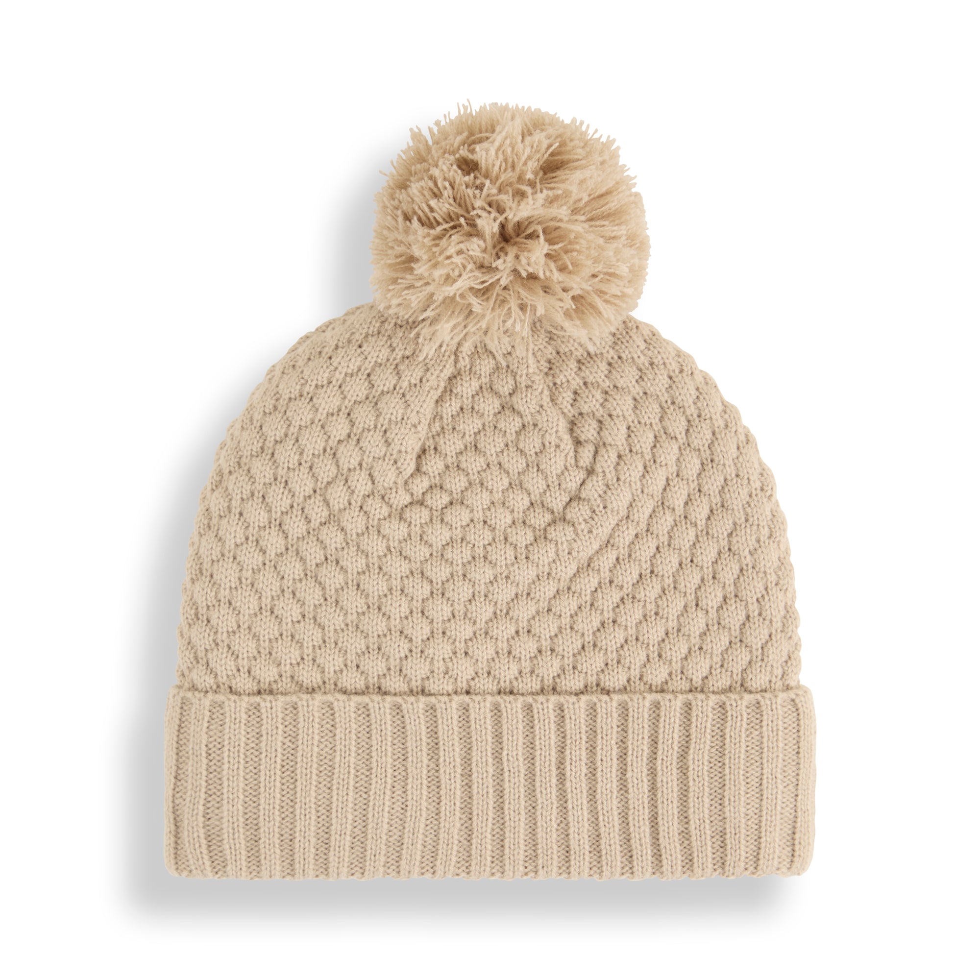 Women's Warm Knit Pom Beanie Hat - Soft Winter Beanie for Women - Cozy Fashion Accessory for Cold Weather & Outdoor Activities