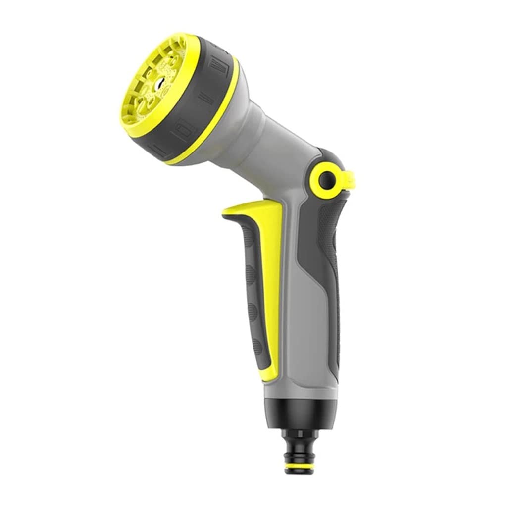 WSSBK Universal 10-Pattern Garden Hose Nozzle - High Pressure Water Sprayer for Lawn Watering, Car Washing & Outdoor Cleaning | Adjustable Spray Gun with Ergonomic Handle