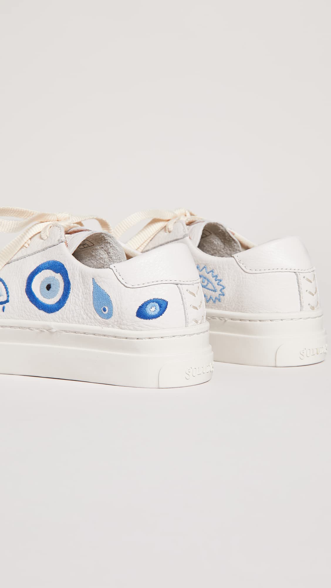 Soludos Women's Ibiza Evil Eye Platform Sneakers - Stylish Casual Shoes for Women | Comfortable Walking & Everyday Wear | Perfect for Summer Outfits, Beach Trips & Boho Fashion
