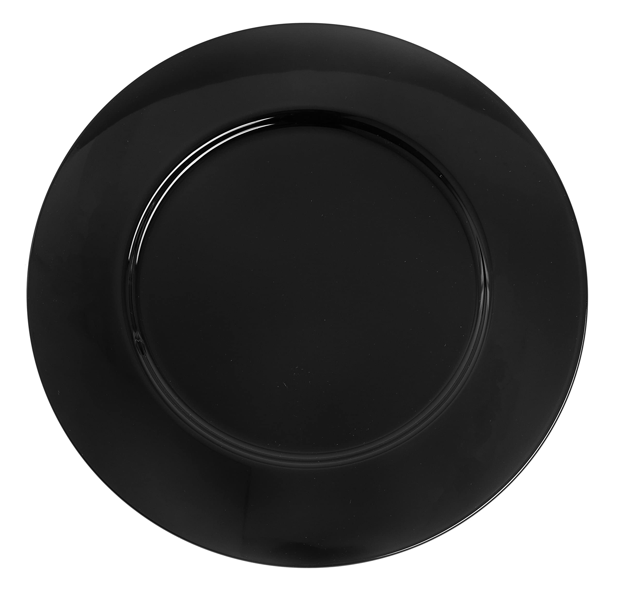 Barski Glass Charger Plates Set of 6 - 12.5