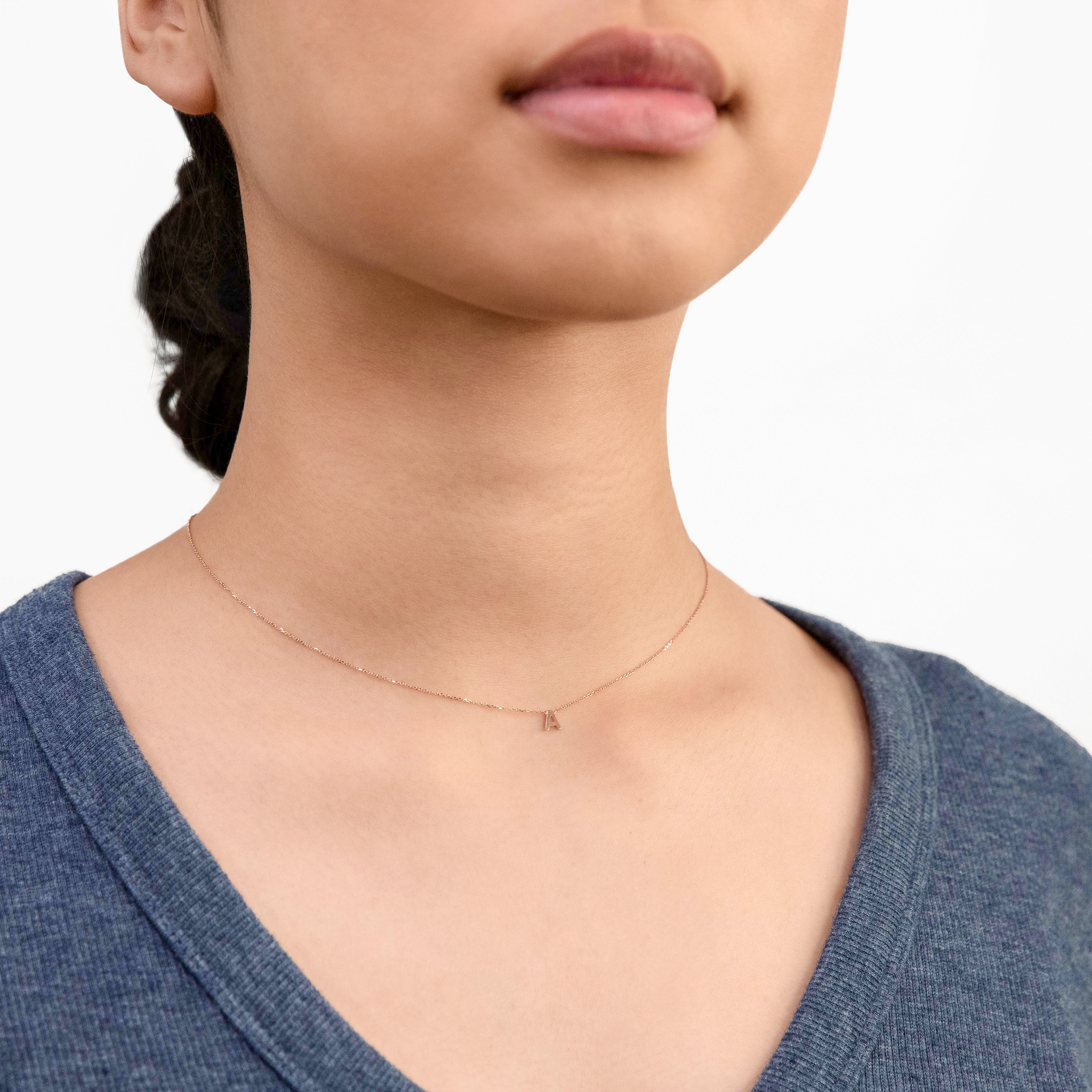 9ct Rose Gold Initial 