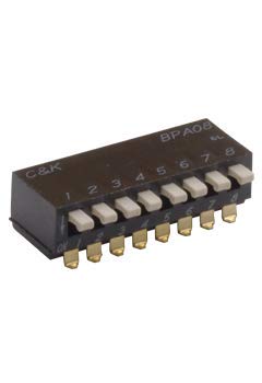 BPA07B Side Actuated DIP Switch - 25 Pack | High-Quality Electrical Component for Circuit Boards & DIY Electronics Projects | Perfect for Prototyping, PCB Testing, and Industrial Control Systems
