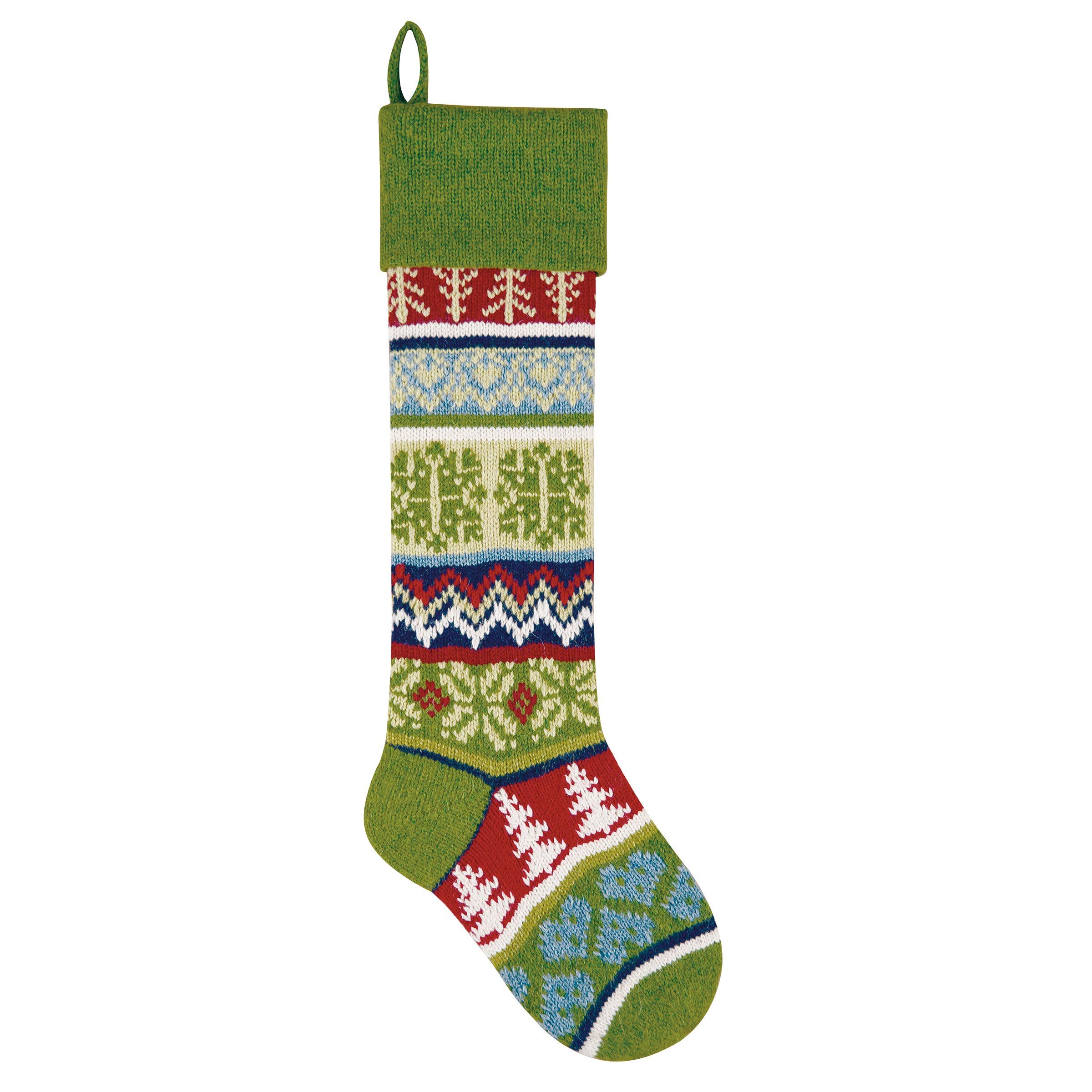C&F Home Green Snowflake Christmas Stocking - Perfect for Holiday Decor & Gift Giving