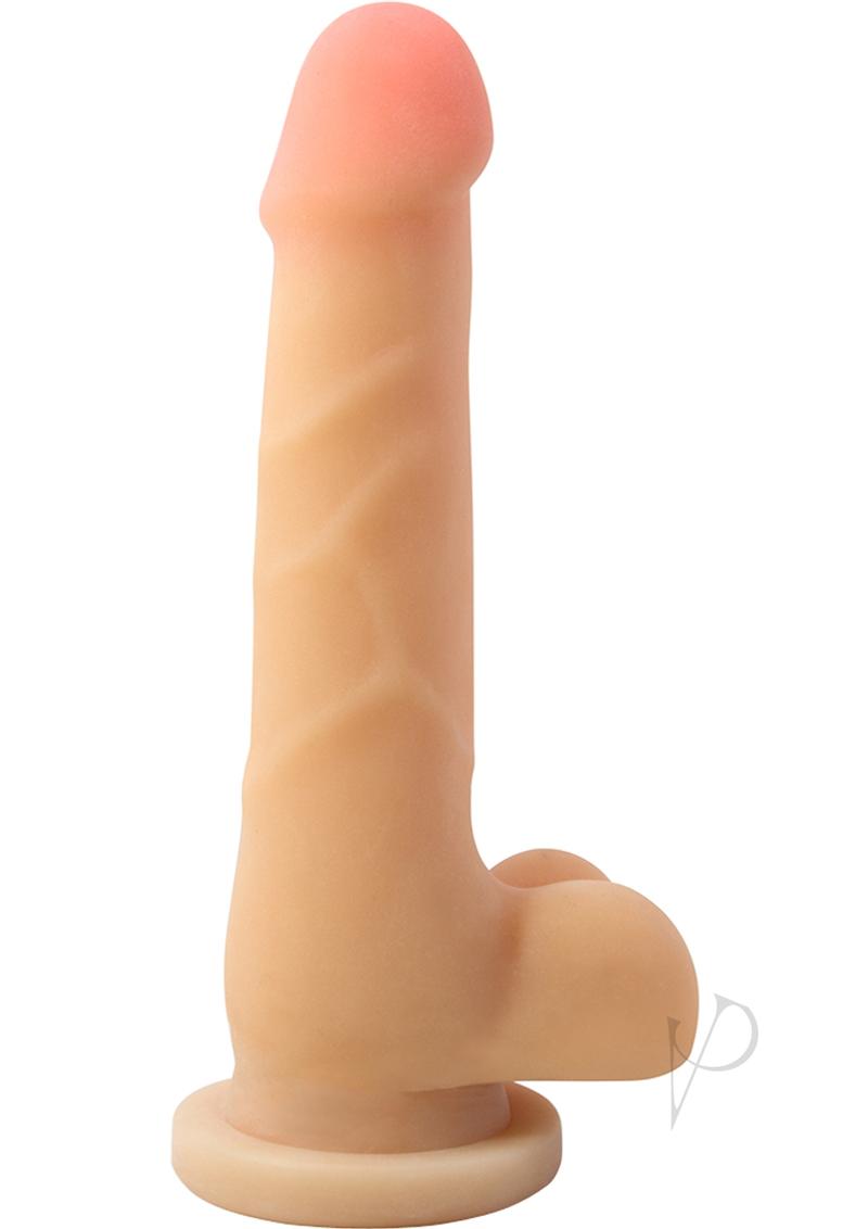 Au Naturel Sam Dildo 7 Inch Realistic Vanilla Scented Silicone Adult Toy - Perfect for Solo Play & Couples Intimacy