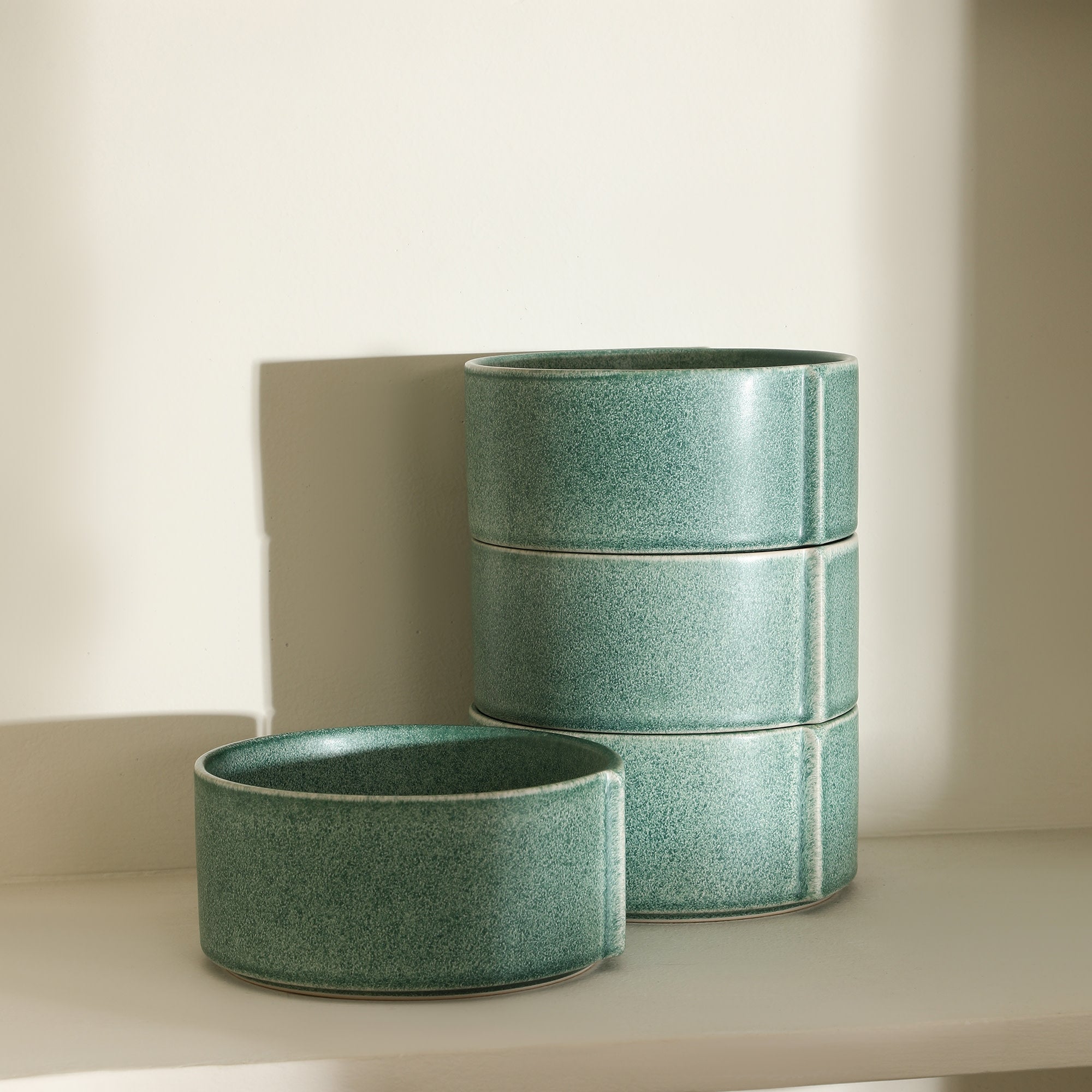 Premium Green Stoneware Bowl – Handcrafted Ceramic Rice & Soup Bowl – Perfect for Asian Cuisine, Home Dining & Restaurant Use