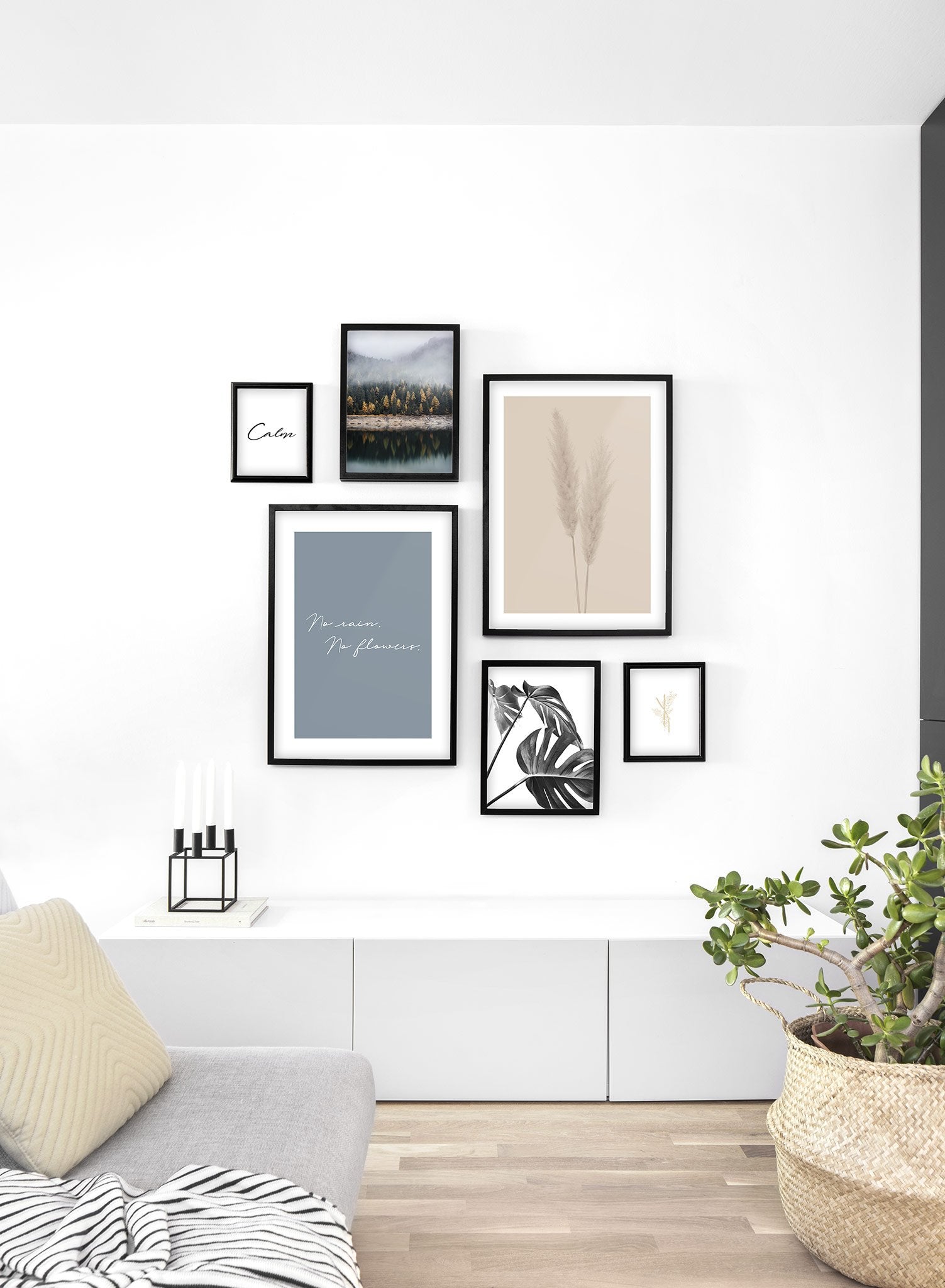 Beige Grass Wall Art Poster - Nature Landscape Decor for Living Room, Bedroom & Office