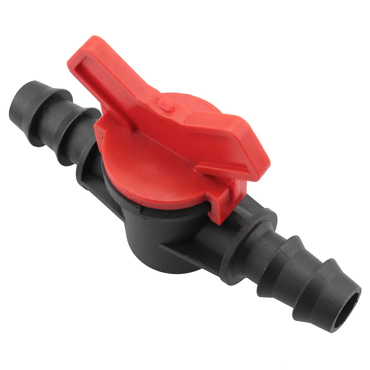 5PCS 1/2-Inch Barbed Ball Valve - Inline Shut Off Switch with Hose Barb for Aquarium, Garden & Micro Irrigation - Perfect for Water Flow Control in Hydroponics, Fish Tanks and Drip Systems