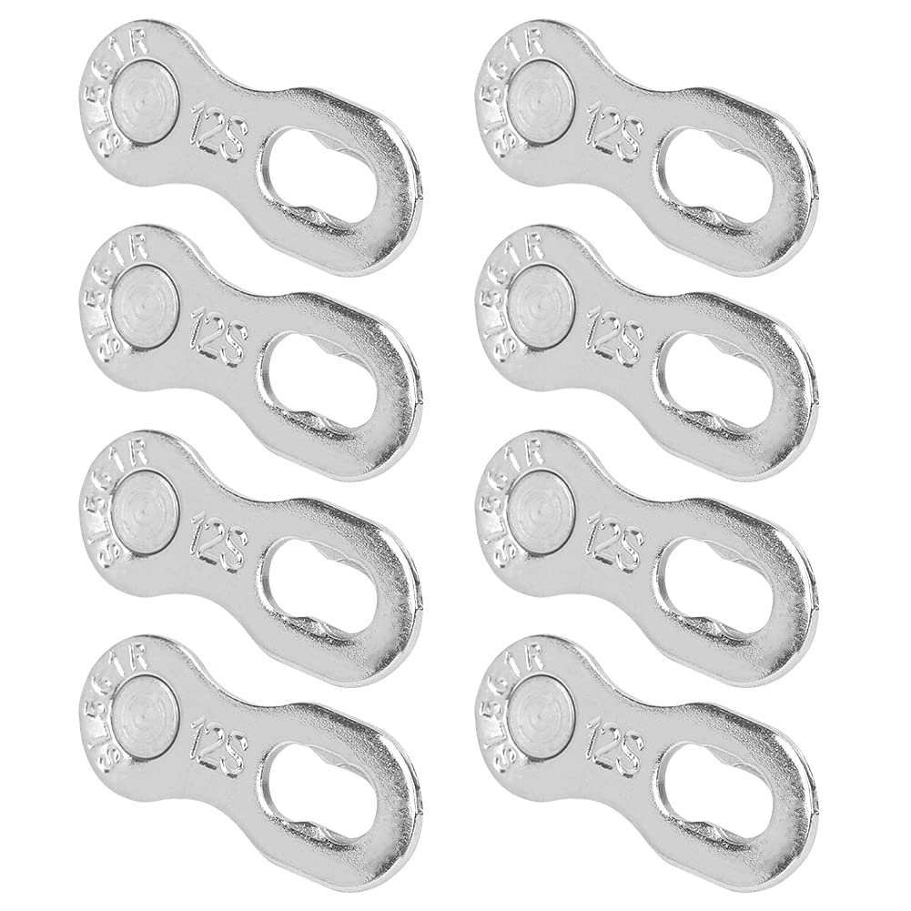 Keenso 4-Pair Steel Bike Chain Link for 12-Speed Bicycles - Missing Link Connector & Cycling Accessory - Perfect for Road Bikes, Mountain Bikes & Commuting