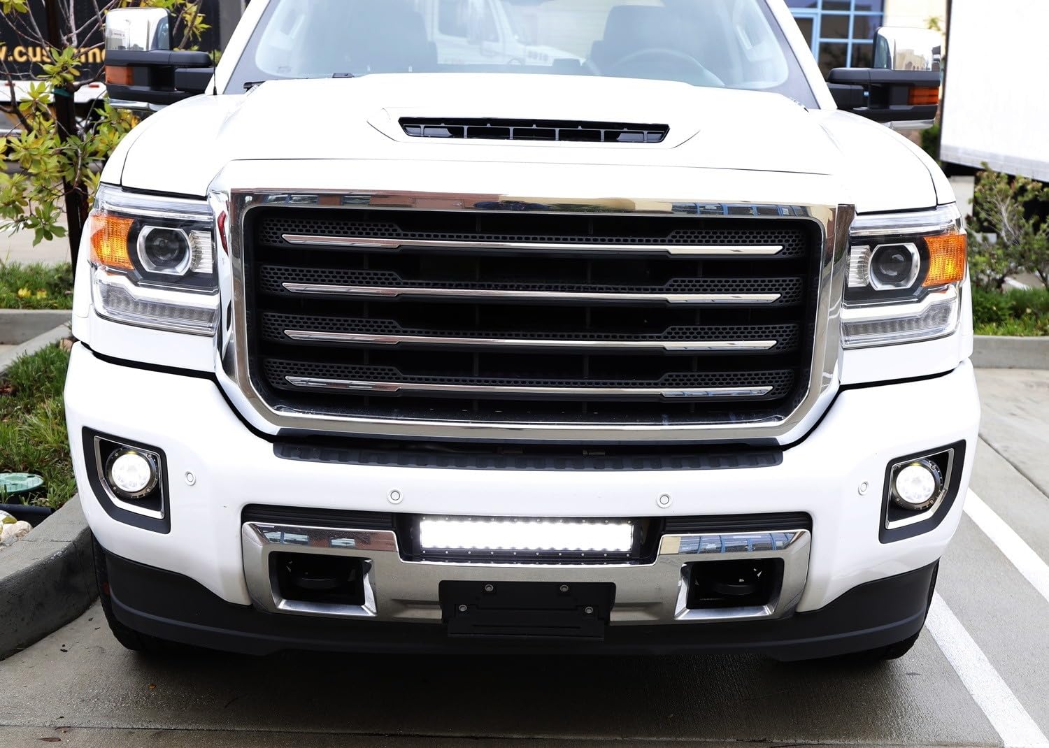 Super Bright 30W LED Fog Lights for 2015-2019 GMC Sierra 2500HD/3500HD - High Power Projector Lens with Fog Bezel Covers, Relay Wires & On/Off Switch | Enhanced Visibility for Off-Road, Night Driving & Inclement Weather Conditions