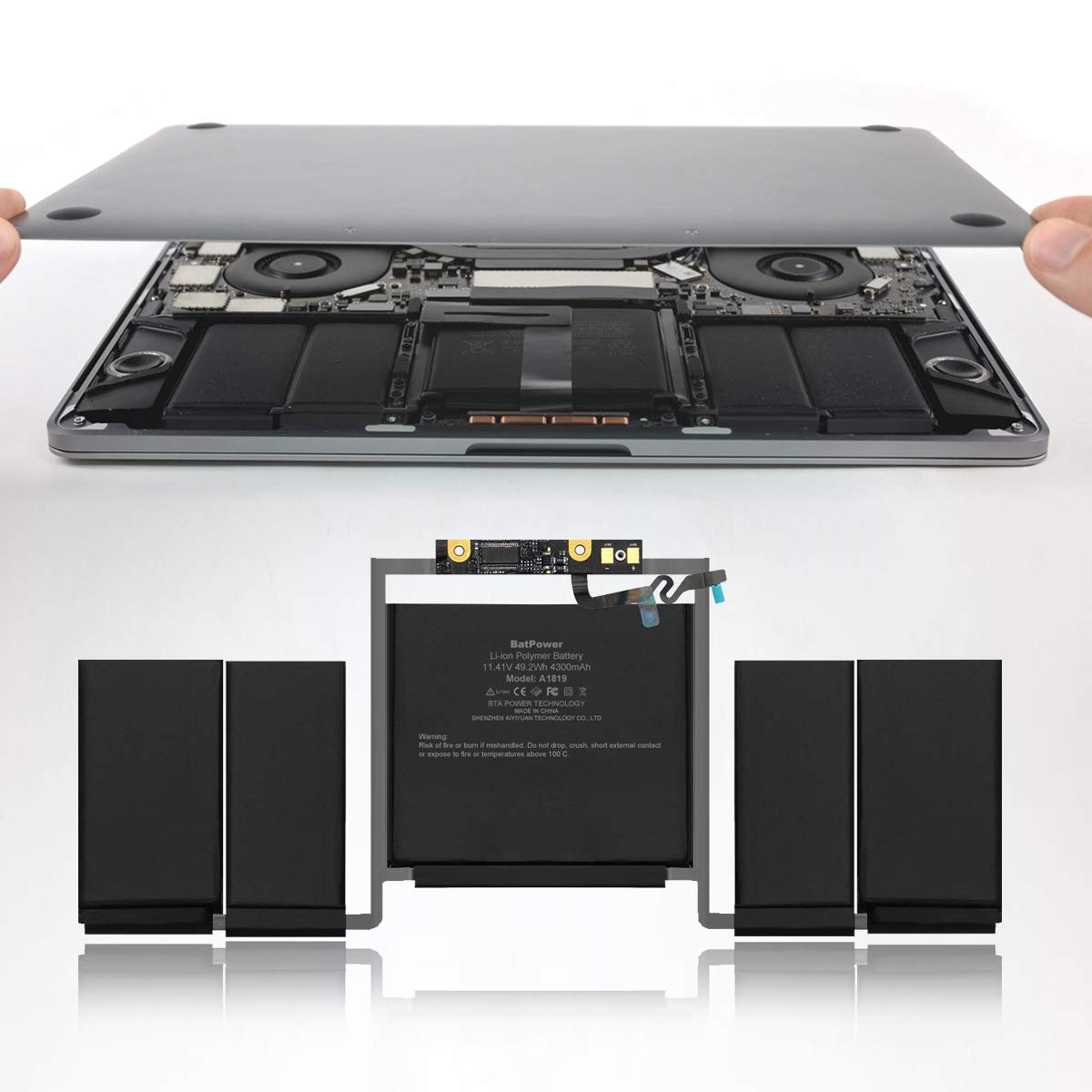 BatPower A1819 Replacement Battery for Apple MacBook Pro 13